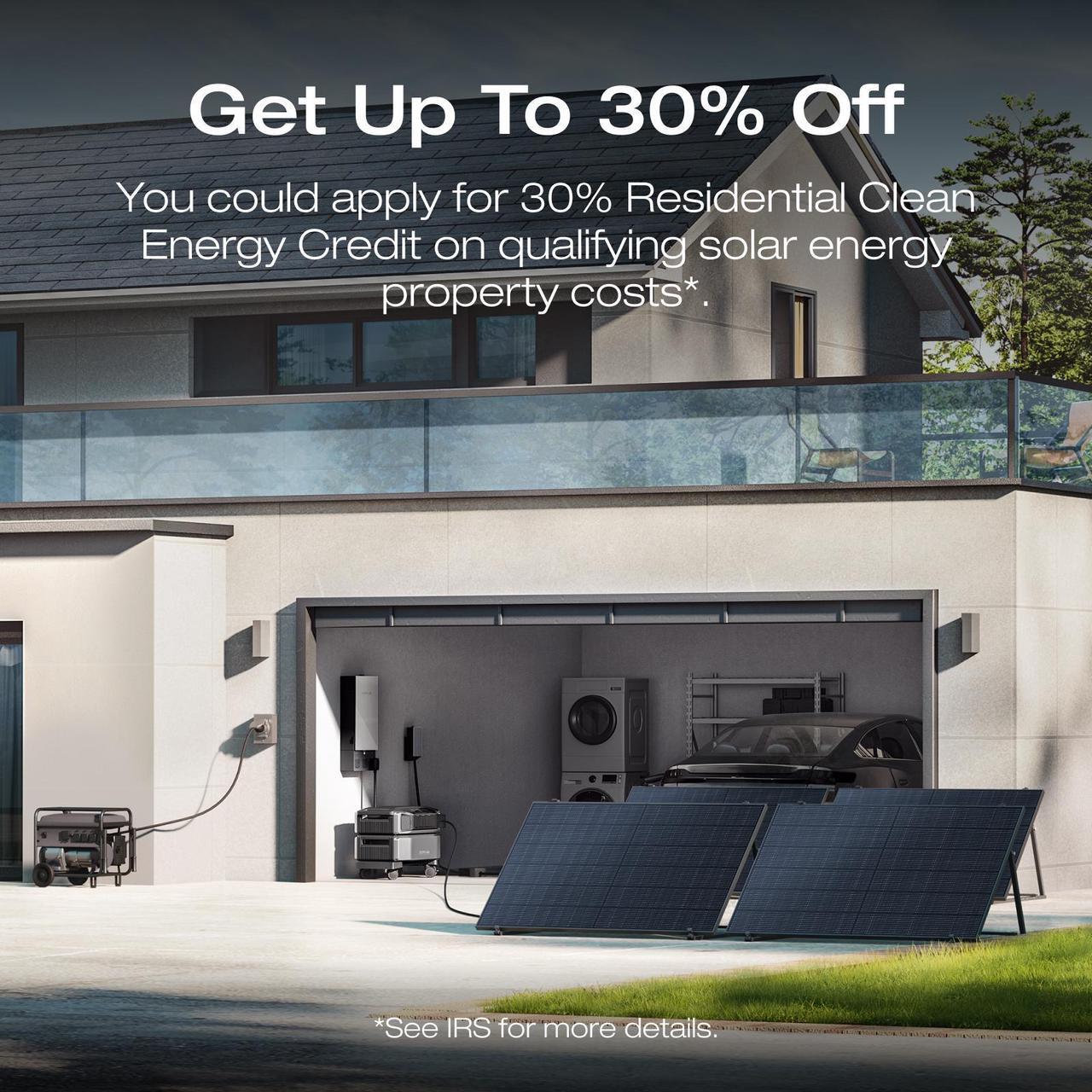 Alt view image 4 of 7 - EcoFlow 12kWh Power Station: DELTA Pro Ultra with Extra Battery, 120/240V 7200W AC Output, Lifepo4 Home Battery Backup Expandable to 90kWh, Solar Generator for Home Use, Emergency, Camping, RV