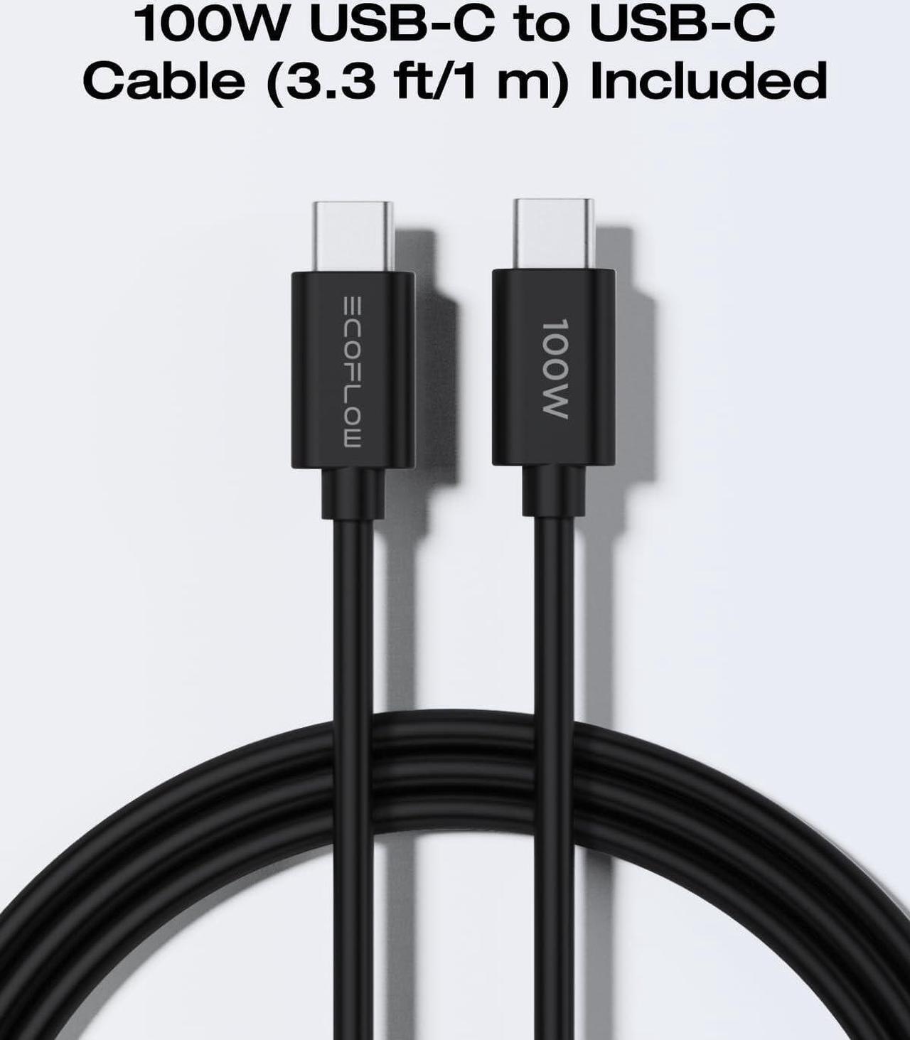 Alt view image 7 of 7 - EcoFlow USB C Charger, Rapid 65W GaN Type C Charging Block with Foldable Plug, Fast Wall Charger Compatible with iPhone 15/14/13, Galaxy, Pixel 4, iPad, AirPods, Apple Watch (USBC Cable Included)