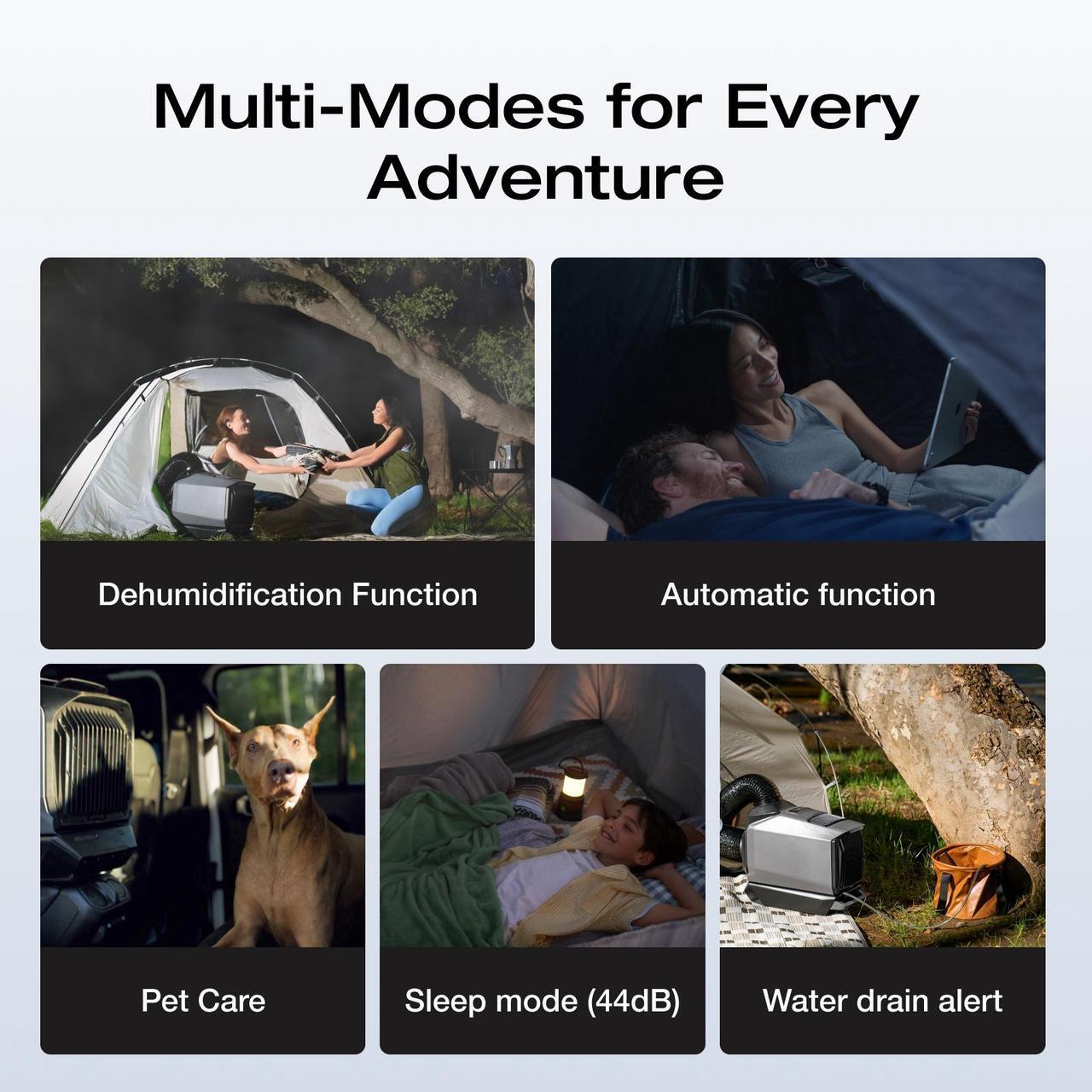 Alt view image 7 of 7 - EcoFlow WAVE 3 Portable Air Conditioner, 1800W/6100 BTU Cooling and 2000W/6800 BTU Heating, 1000W Fast Charging in 75 mins, 8H Wireless Running, APP Control, for Camping, Vanlife, RVs