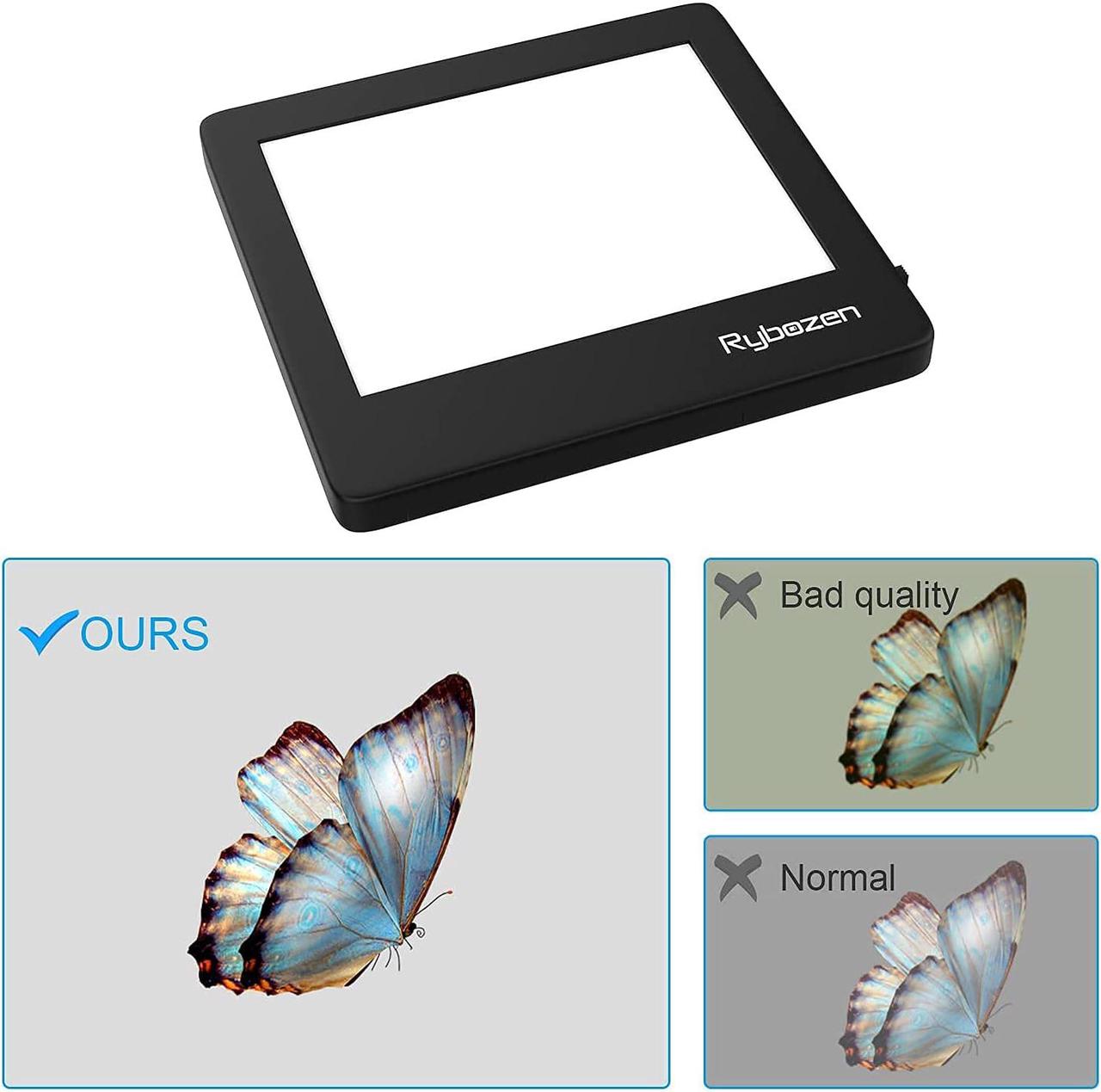 Alt view image 4 of 6 - Rybozen Ultra-Thin Portable Slide Scanner 5 x 4 Inches LED Light Panel Photo Slides Negatives and Film Viewer