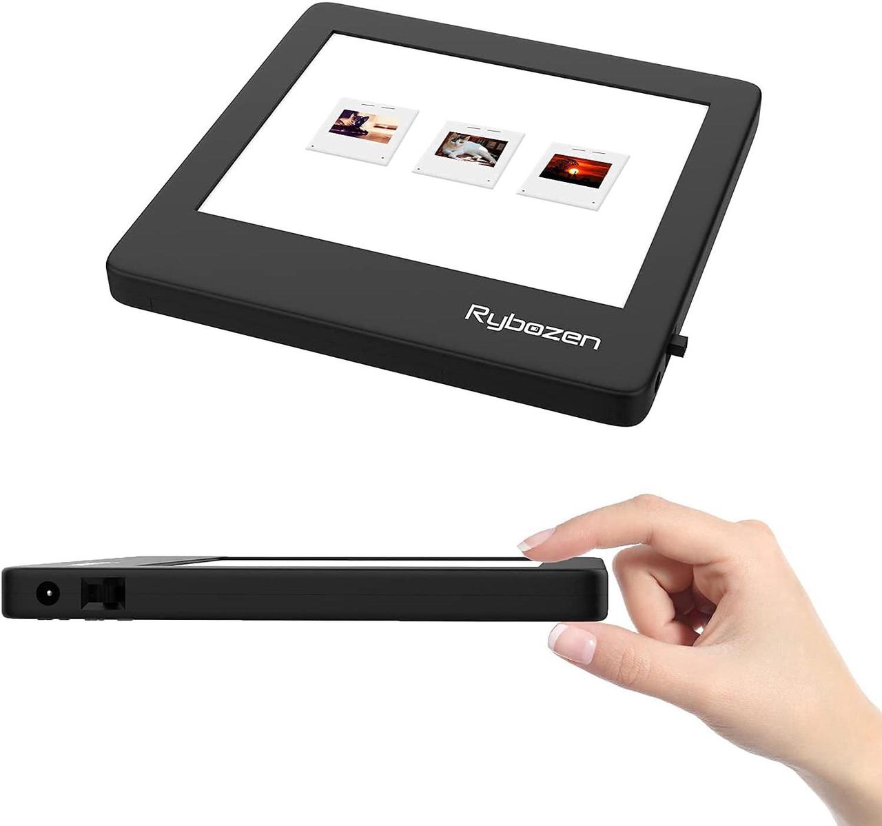 Alt view image 5 of 6 - Rybozen Ultra-Thin Portable Slide Scanner 5 x 4 Inches LED Light Panel Photo Slides Negatives and Film Viewer