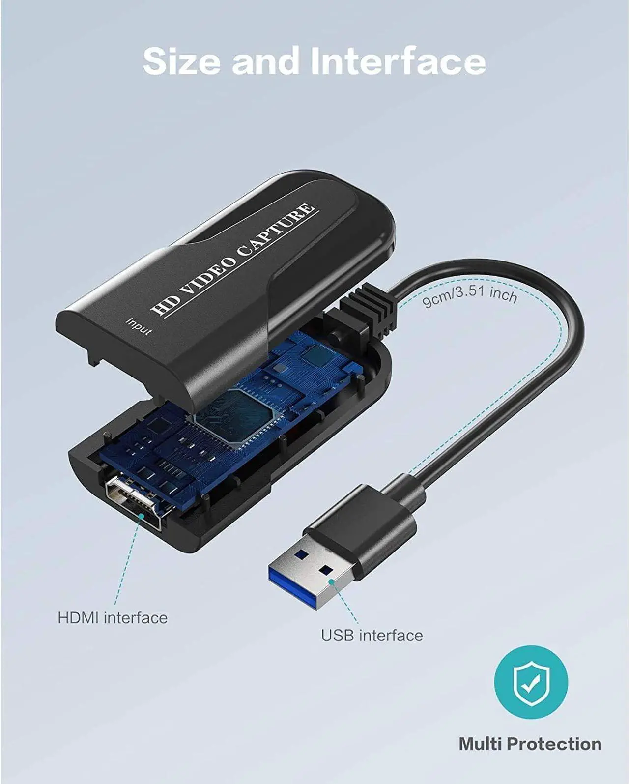 Alt view image 6 of 7 - Audio Video Capture Cards 4k Cam Link 1080P HDMI to USB 2.0 Record VIA DSLR Camcorder Action Cam Computer Capture Device for Streaming, Live Broadcasting, Video Conference, Teaching, Gaming