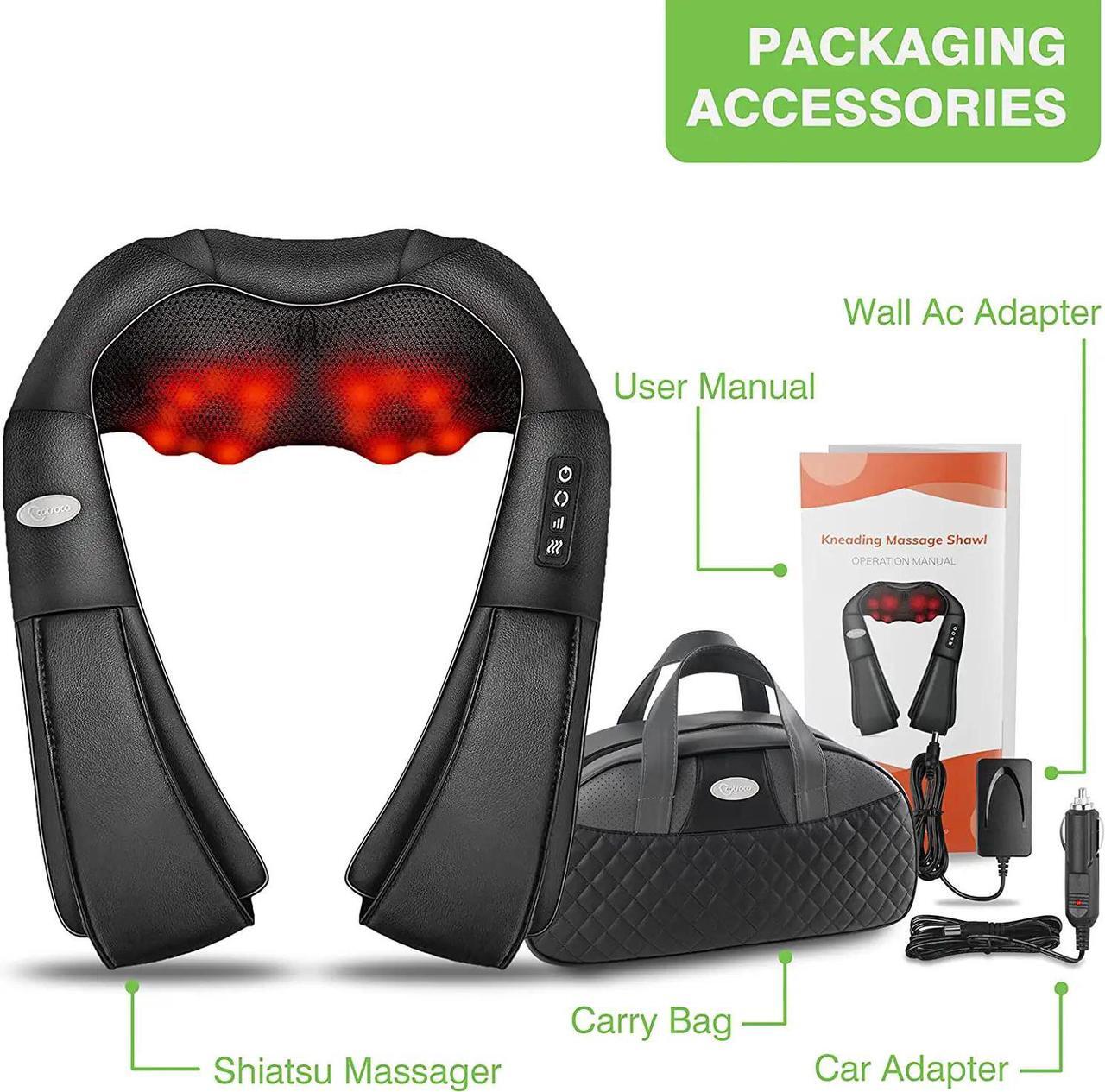 Alt view image 7 of 7 - Cotsoco Shiatsu Back Neck and Shoulder Massager with Heat,Deep Tissue 4D Kneading Pillow, Electric Full Body Massager for Shoulders,Legs,Foot,Body Muscle Pain Relief,Gifts for Mom Dad