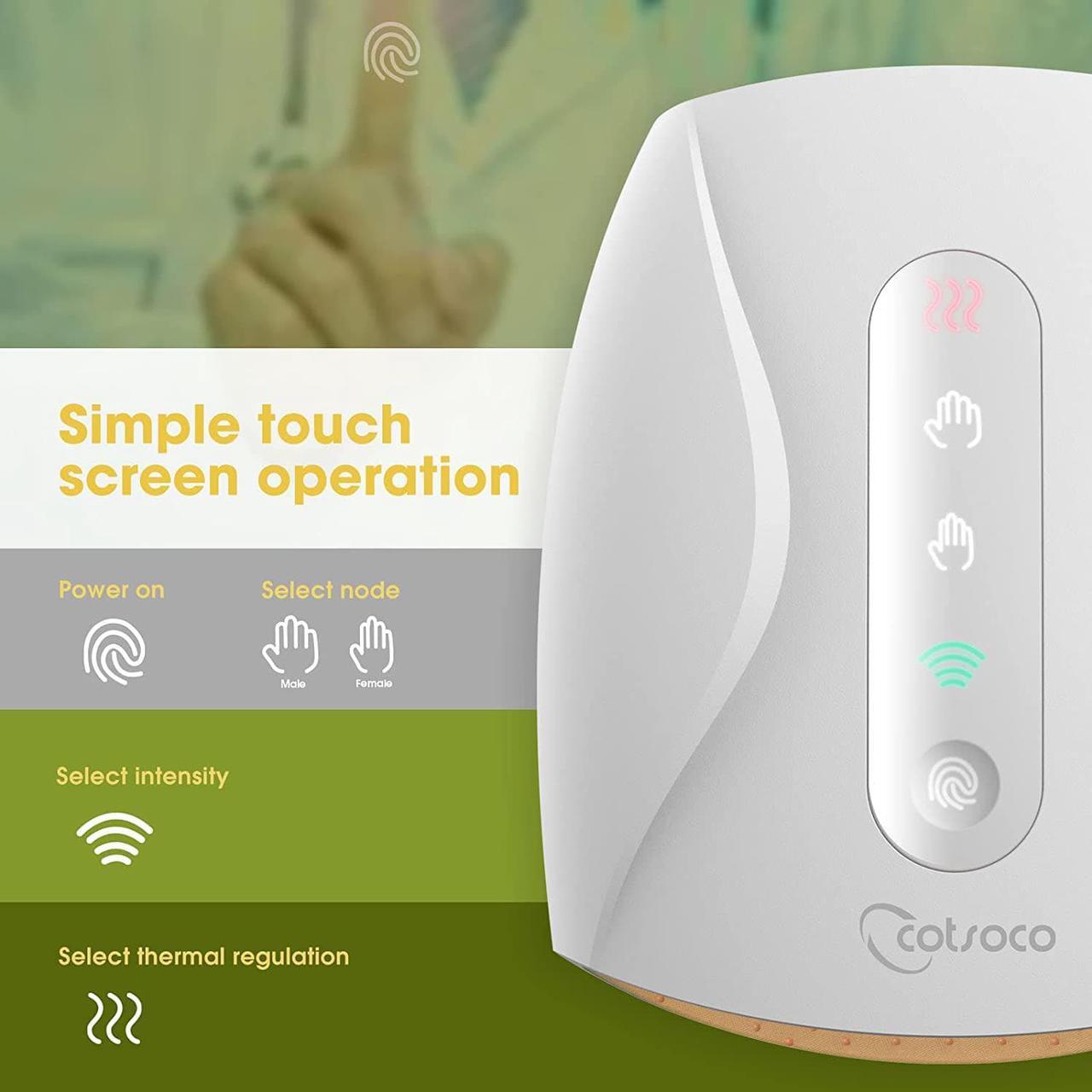Alt view image 4 of 7 - Electric Hand Massager with Heat, 3 Levels Cordless Accupressure Massager with Air Pressure Compress for Arthritis, Palm Massage, Finger Numbness Coldness Relief, Gifts for Parents and Women