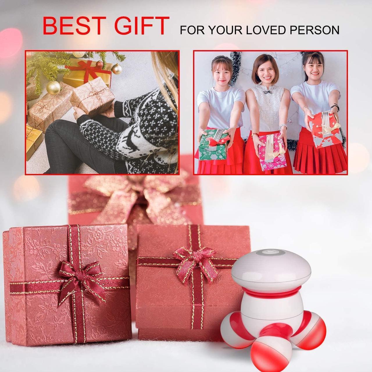 Alt view image 5 of 7 - Mini Portable handheld Vibrating Body Massager with LED Light for Hand Head Neck Back Legs Arms Pain Release