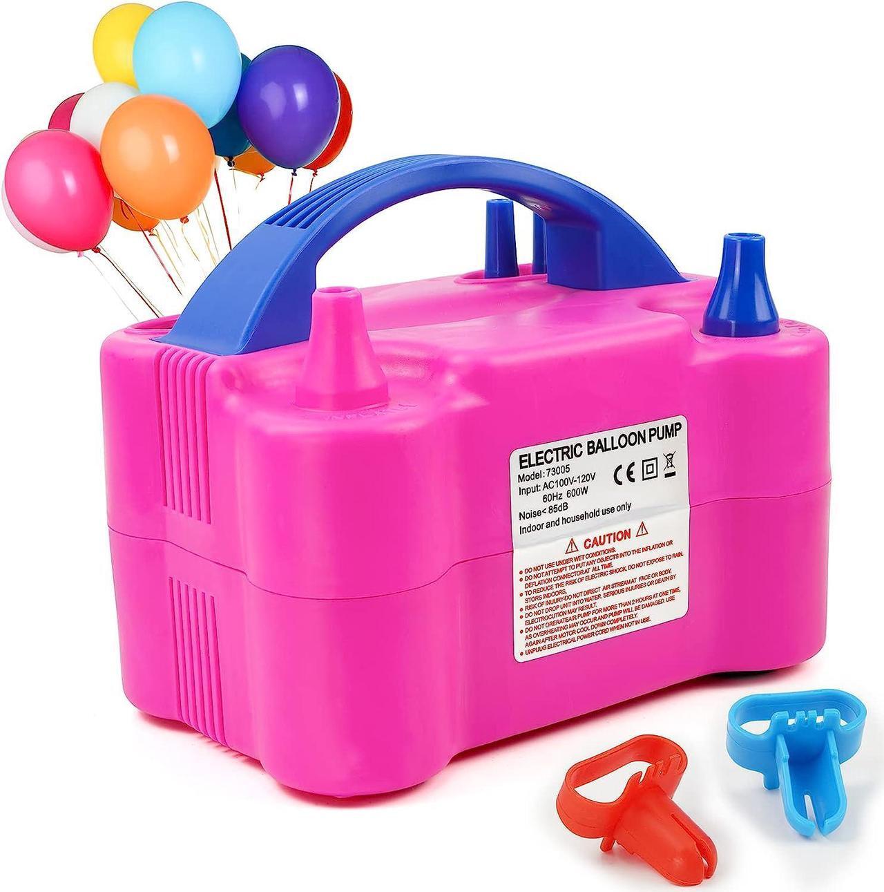 Main image of Electric Air Balloon Pump, Portable Dual Nozzle Electric Balloon Inflator for Party Decoration, 110V 600W Balloon Blower Pump Inflation