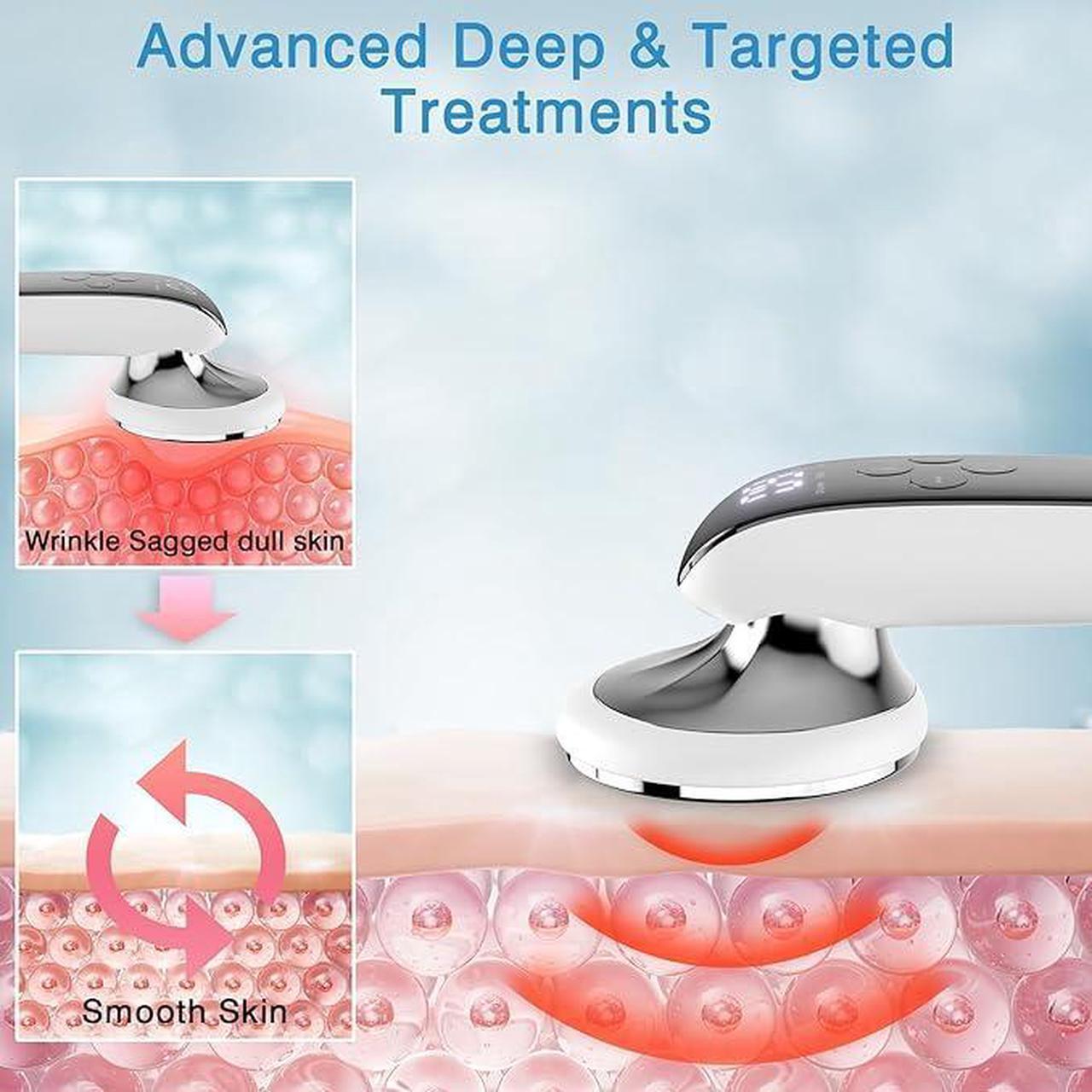 Alt view image 4 of 6 - Cellulite Massager - Professional Body Sculpting Machine, Cordless Handheld Body Cellulite Remover for Belly, Fat, Waist, Leg, Butt, Arm (White)