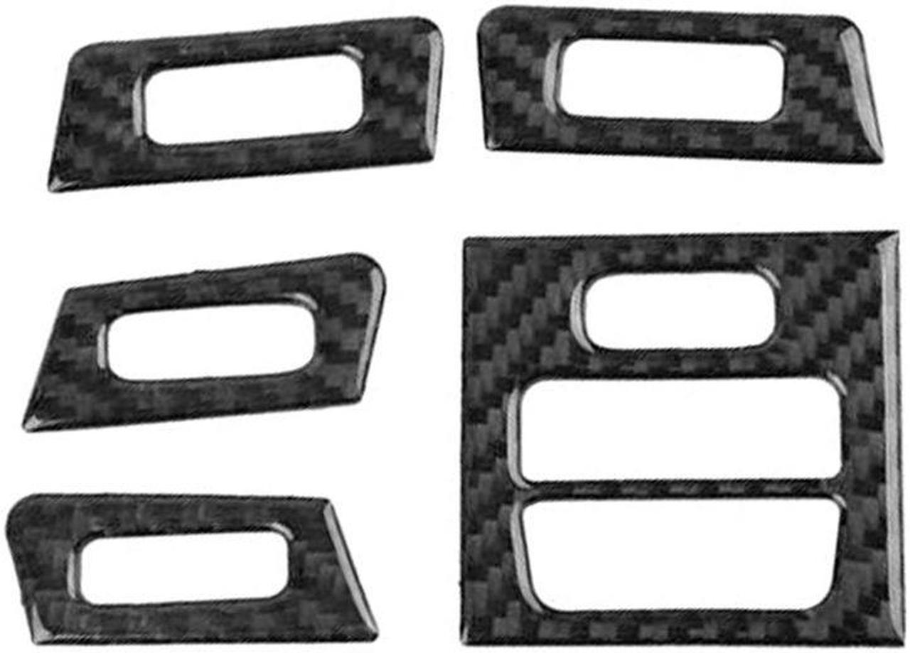 Carbon Fiber Look Air Vent Outlet Cover Trim For BMW 3 Series E90 E92 E93 05-12