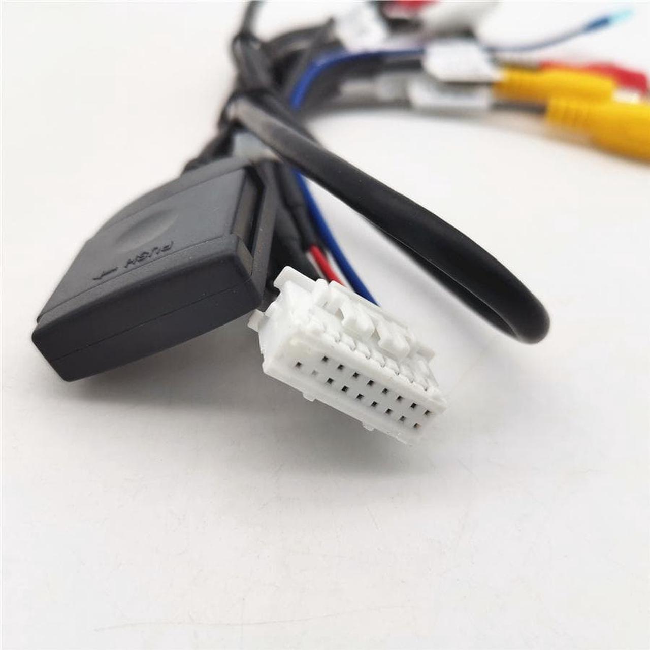 Alt view image 3 of 6 - Furulu 20-pin Extended Interface RCA AUX-IN/OUT Cable With 4G SIM card slot For Android Head Unit Stereo