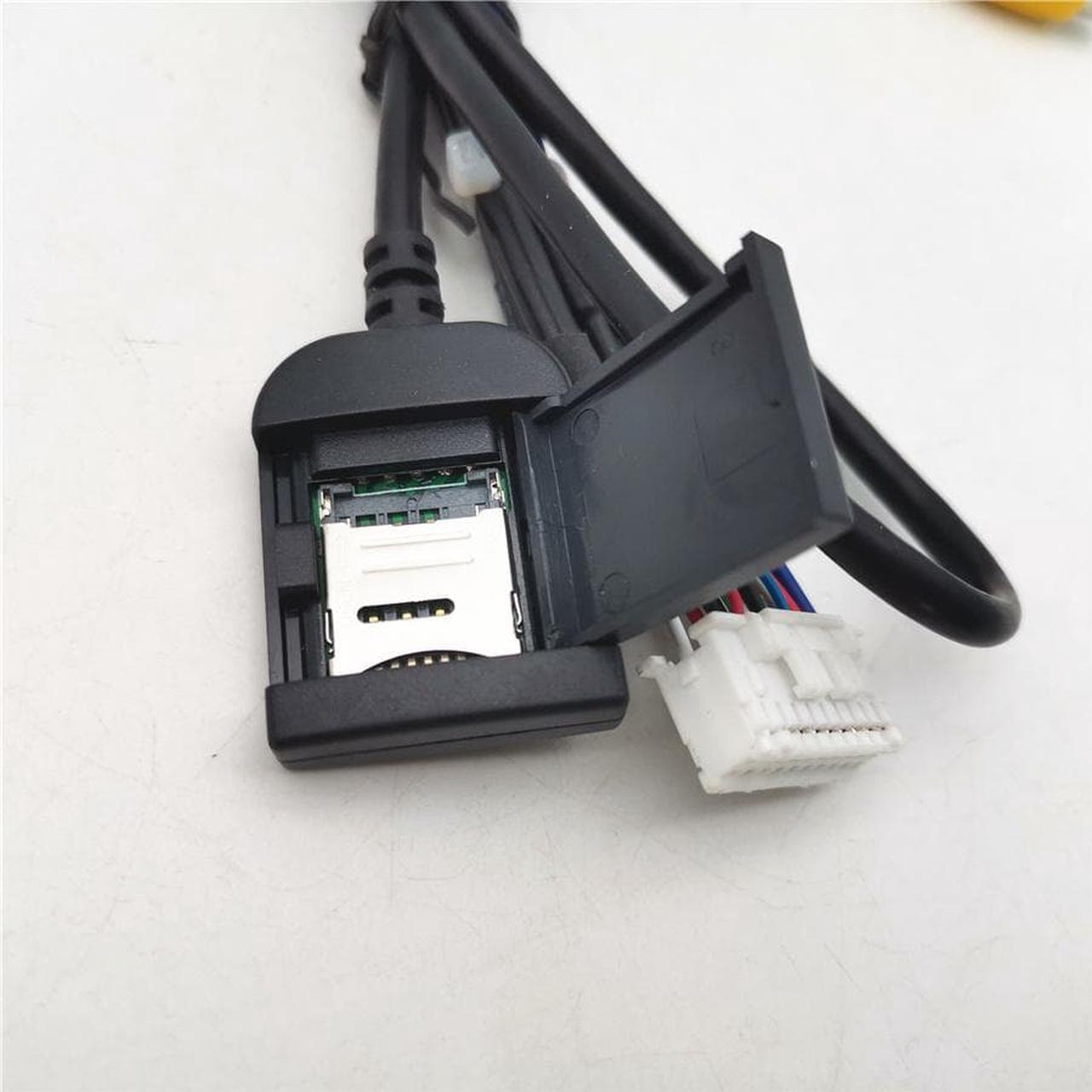 Alt view image 4 of 6 - Furulu 20-pin Extended Interface RCA AUX-IN/OUT Cable With 4G SIM card slot For Android Head Unit Stereo