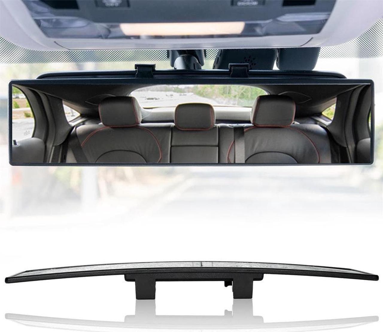 Universal 300mm Wide-angle Convex Interior Clip On Car Rear View Mirror