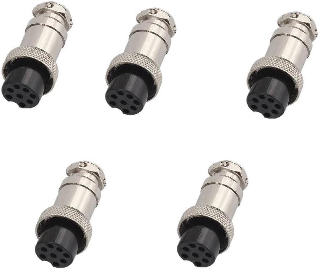 5PCS 8 Pin Female Plug For Ham & CB Radio MIC Microphone Connector Solder Type