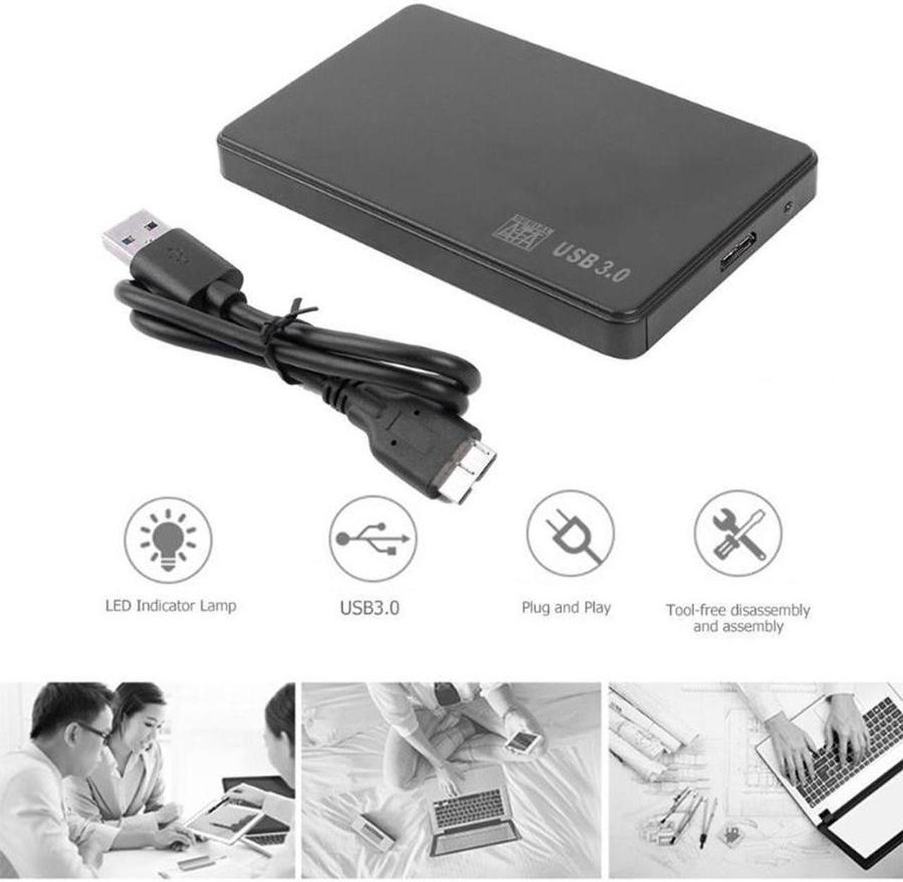 Alt view image 3 of 5 - Acaigel USB 3.0 SATA External Hard Drive Case 2.5 Inch Enclosure Caddy HDD SSD PlugPlay
