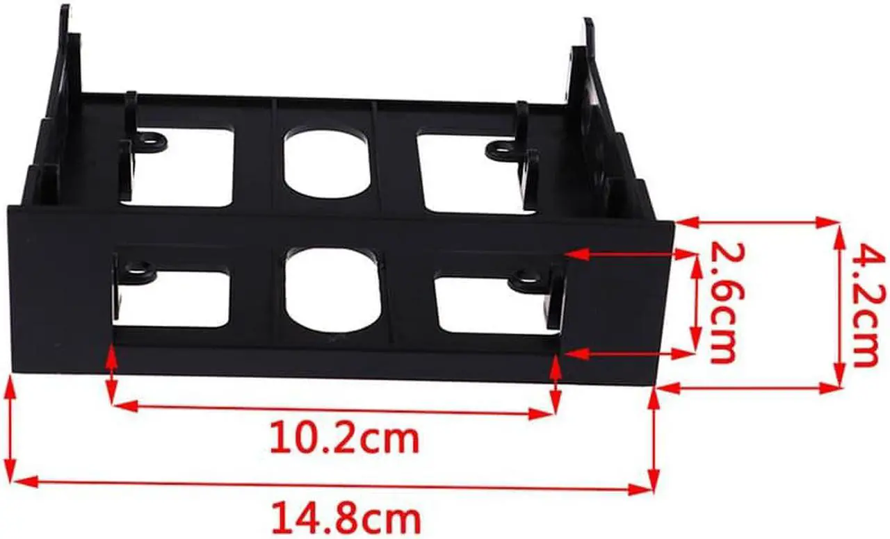 Main image of 3.5" to 5.25" Drive Bay Computer PC Case Adapter Mounting Bracket USB Hub Floppy Harddisk Boxs