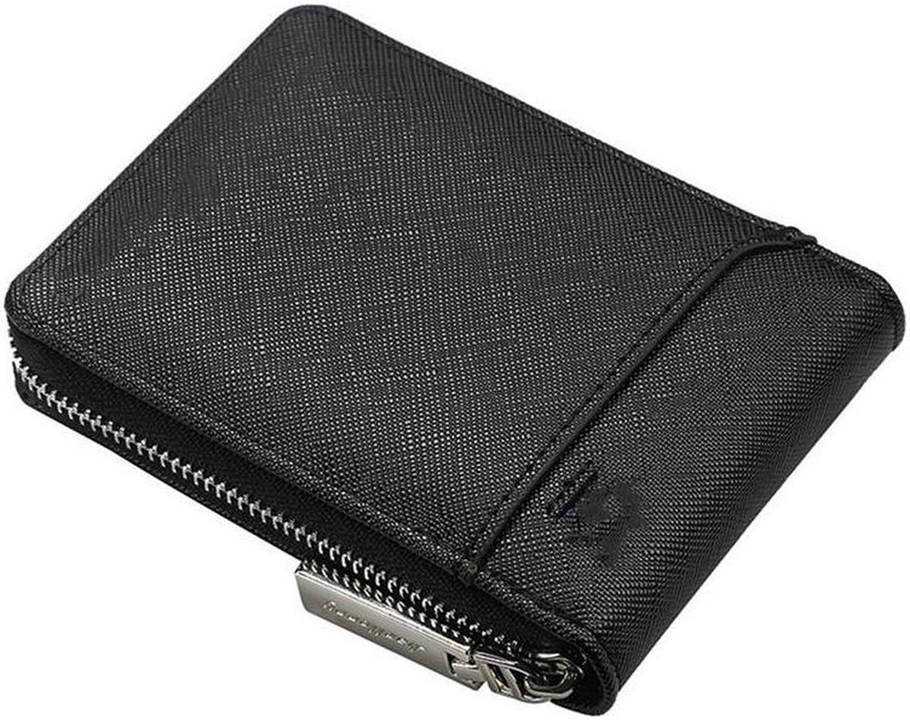 en's Zipper Faux Leather Wallet Credit Card Holder Pocket Purse Clutch