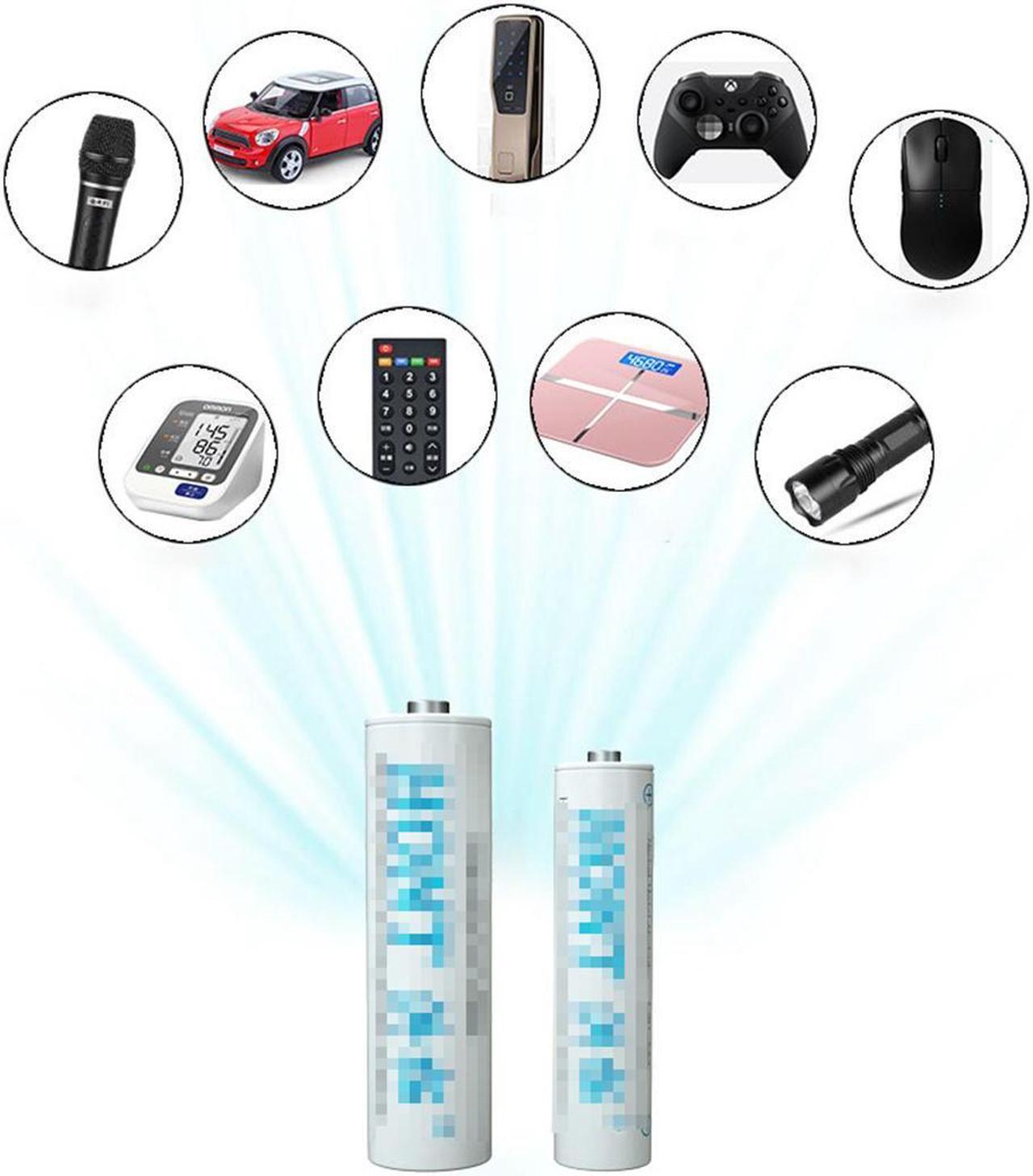Alt view image 3 of 7 - AAA AA Rechargeable Batteries 1800/900mAh 1.2V Ni-MH / 4 Slots LCD Charger