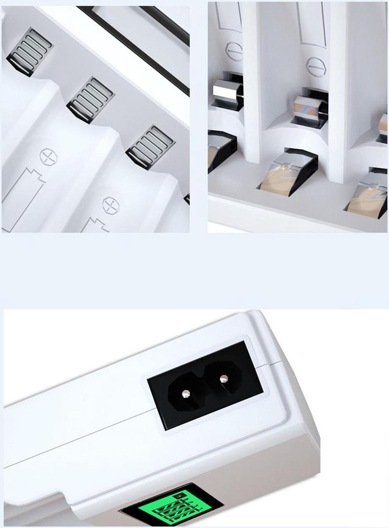 Alt view image 7 of 7 - AAA AA Rechargeable Batteries 1800/900mAh 1.2V Ni-MH / 4 Slots LCD Charger