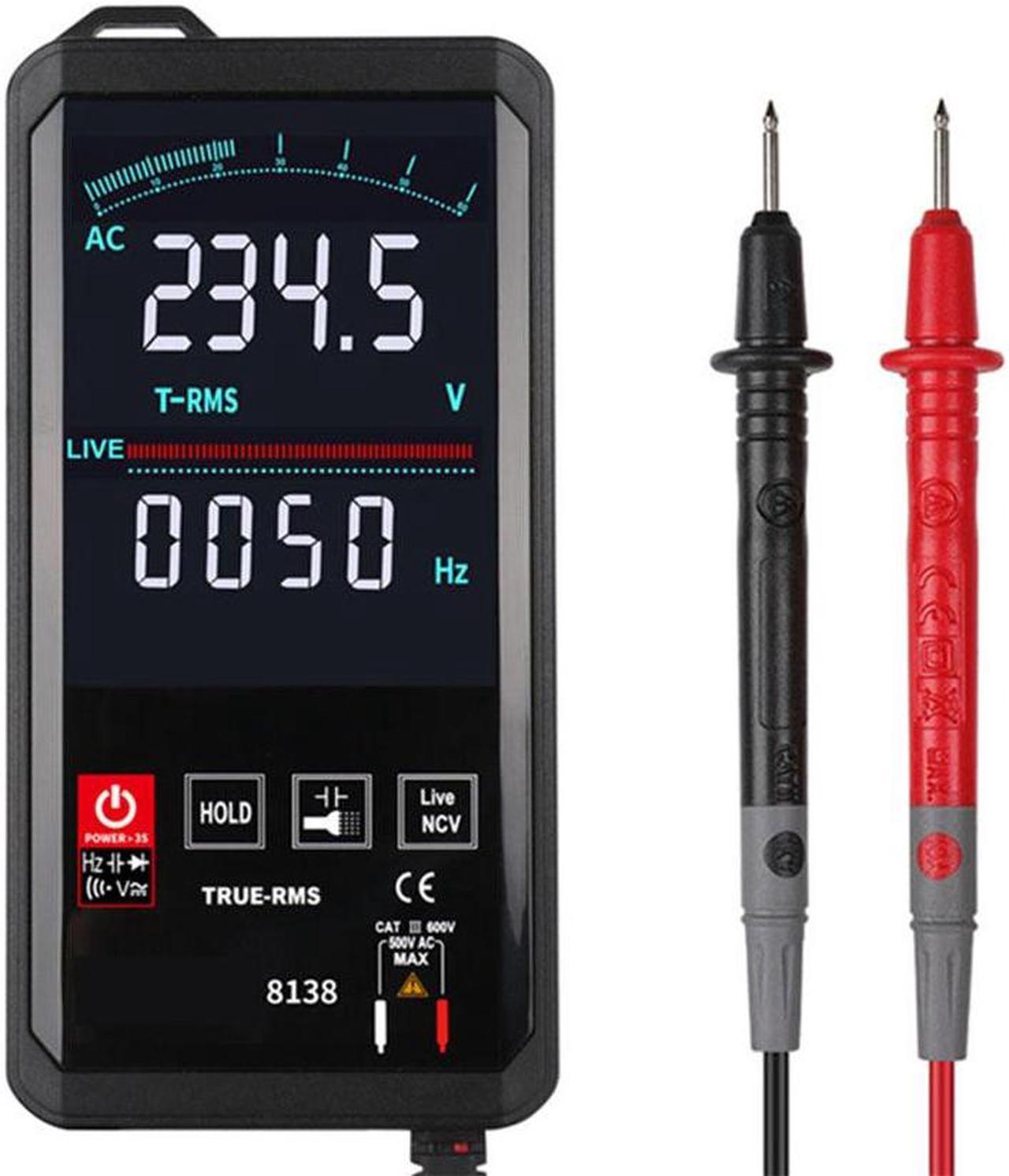 8138 Touch Screen Digital Multimeter 6000 Counts AC/DC True RMS Tester