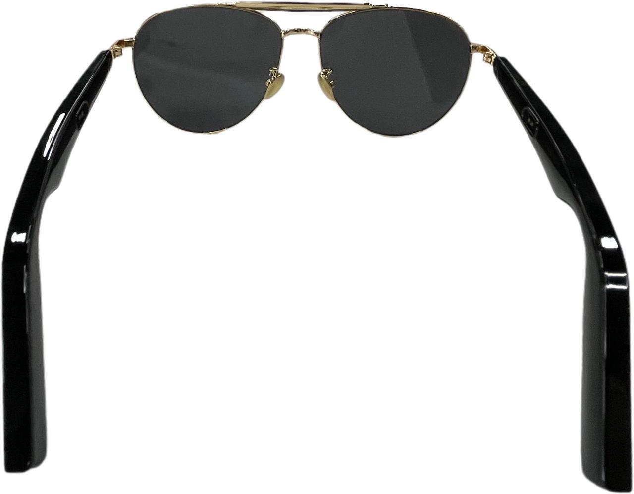 Alt view image 3 of 3 - Modern gold frame Tugau Audio Sunglasses polarised lenses fashion frame built in Bluetooth5.0 TWS directional earphones UV protection square frame sunglasses masculine sunglasses