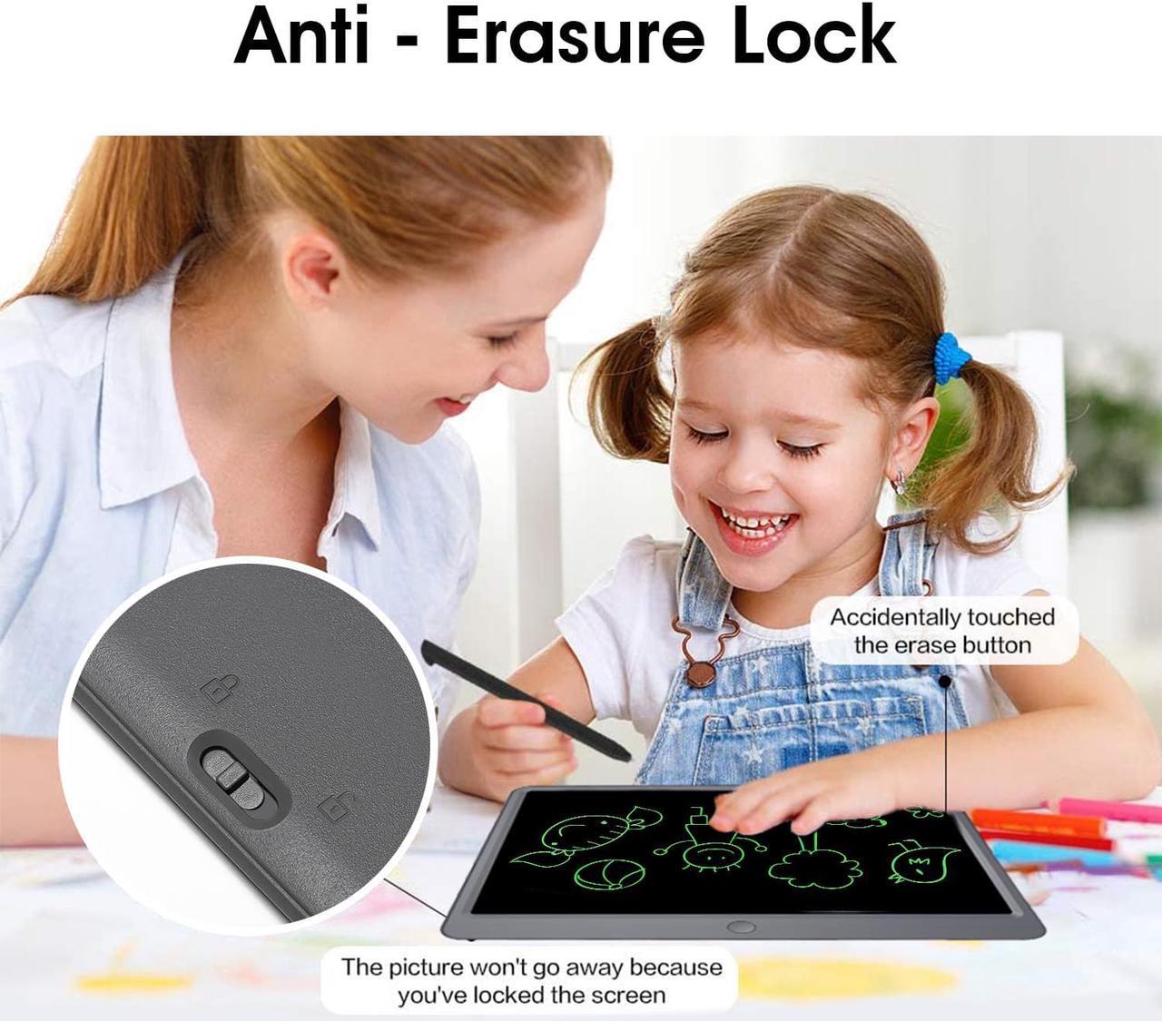 Alt view image 5 of 7 - TUGAU LCD Writing Tablet 15 Inches for Kids Adults, Erasable Large Drawing Tablet Writing Pad Doodle Board, Toddler Educational Doodle Pad Drawing Toy,Business Office Electronic Note Pad with Lock Key