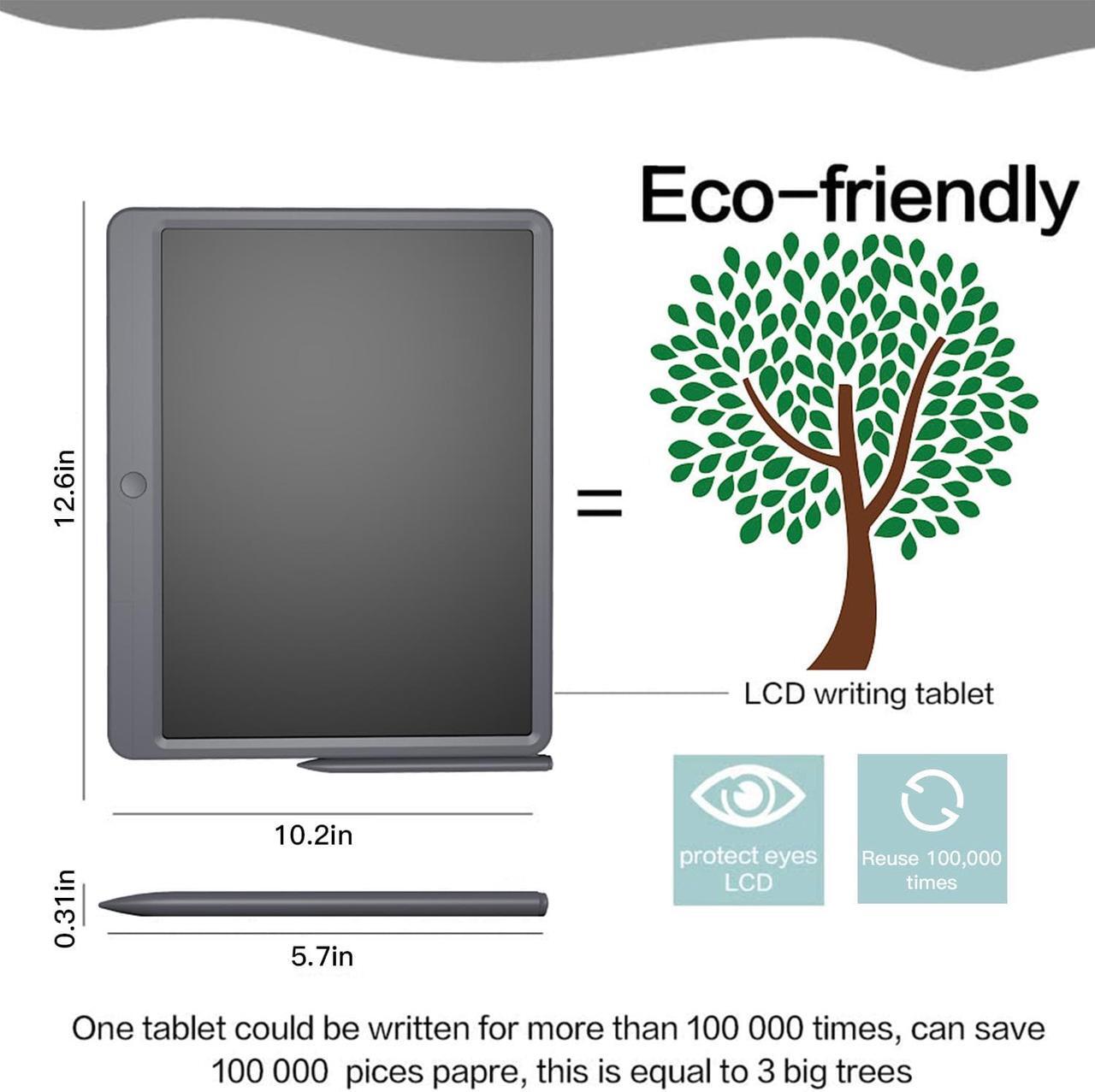 Alt view image 7 of 7 - TUGAU LCD Writing Tablet 15 Inches for Kids Adults, Erasable Large Drawing Tablet Writing Pad Doodle Board, Toddler Educational Doodle Pad Drawing Toy,Business Office Electronic Note Pad with Lock Key