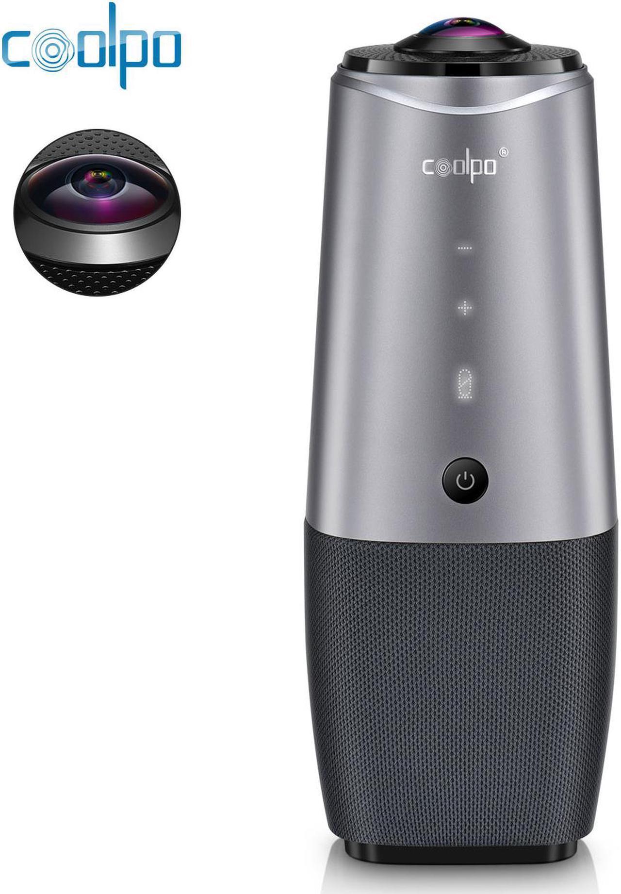 Main image of COOLPO AI HUDDLE PANA - 360 DEGREE MEETING PRO 1080P AUTOMATIC VIDEO CONFERENCING CAMERA, 4k camera with Microphone,15 ft Voice Pickup, USB Plug and Play, Conference Webcam for Zoom Skype Hangout