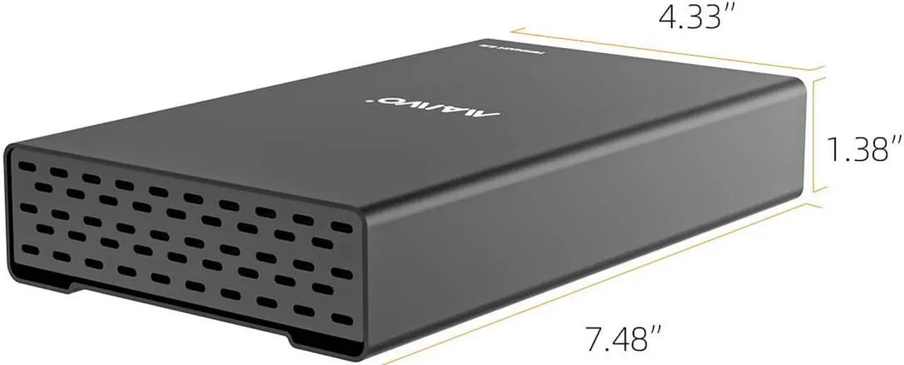 Alt view image 7 of 7 - MAIWO External Hard Drive Enclosure for 3.5 2.5 Inch SATA SSD HDD USB C to SATA III Hard Drive Case with UASP Compatible with WD Seagate Samsung PS4 Xbox with 1 Port USB C Hub/2 Port USB3.1 Hub