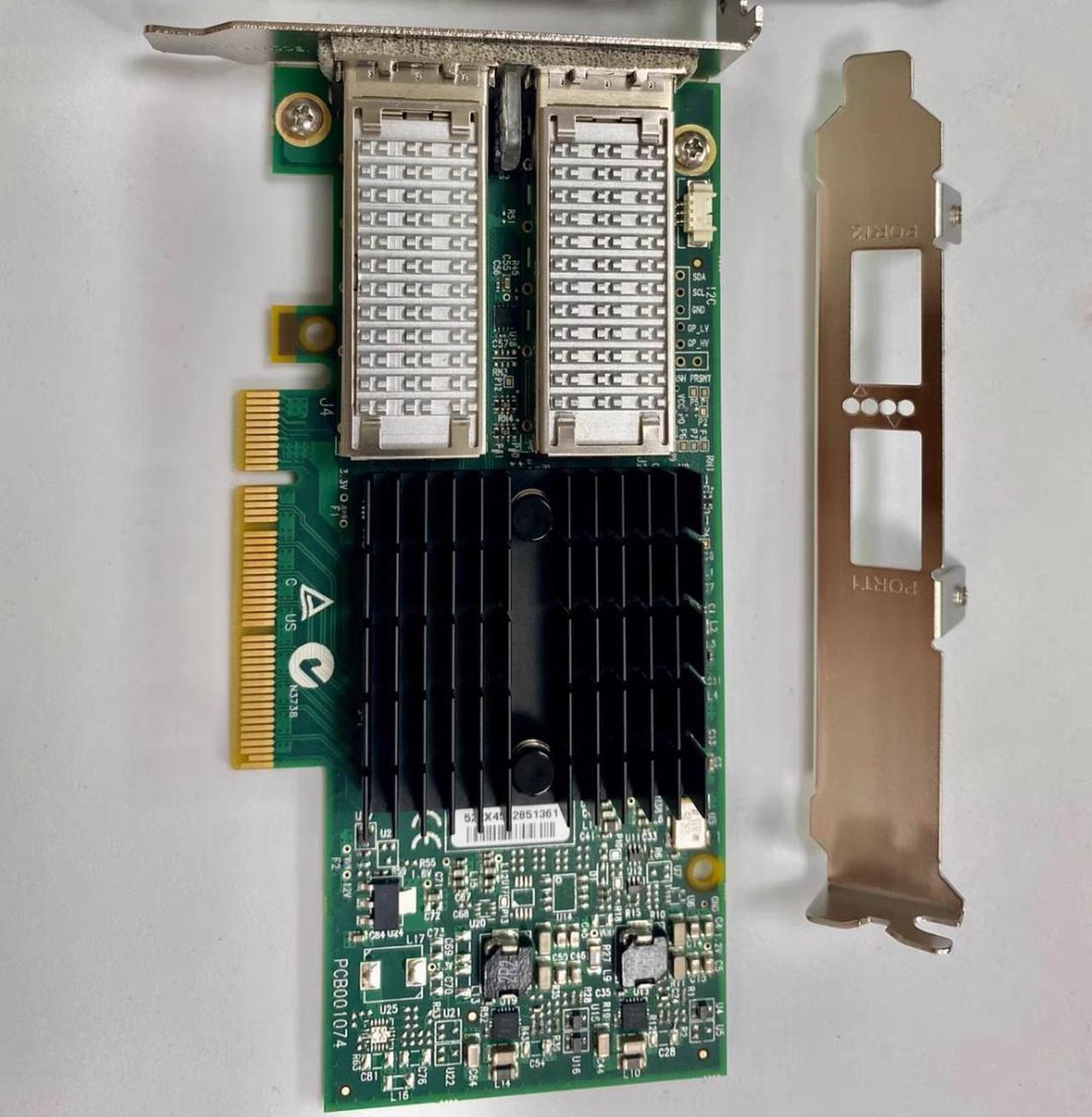 Alt view image 2 of 3 - MCX314A-BCCT Mellanox CX314A ConnectX-3 Pro 40GbE Dual-Port Ethernet QSFP+ NIC