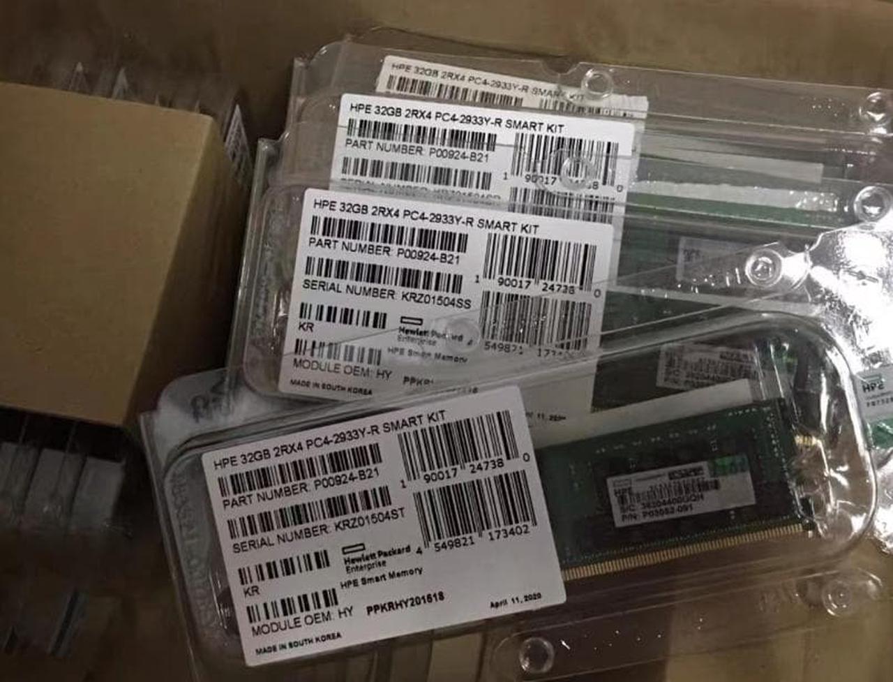 P00924-B21 HPE 32GB (1x32GB) Dual Rank x4 DDR4-2933 Registered Smart Memory NEW