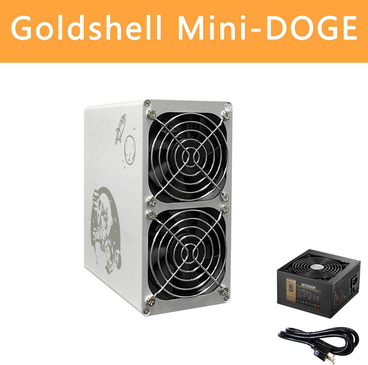 Main image of Goldshell MINI-DOGE Miner 185MH/S 235W (500W PSU and US. Cord Included) DOGE & LTC Miner Low Noise Small Household Litecoin Mining Machine Better than BITMAIN ANTMINER L3 S9 S11 S17 S19 T17