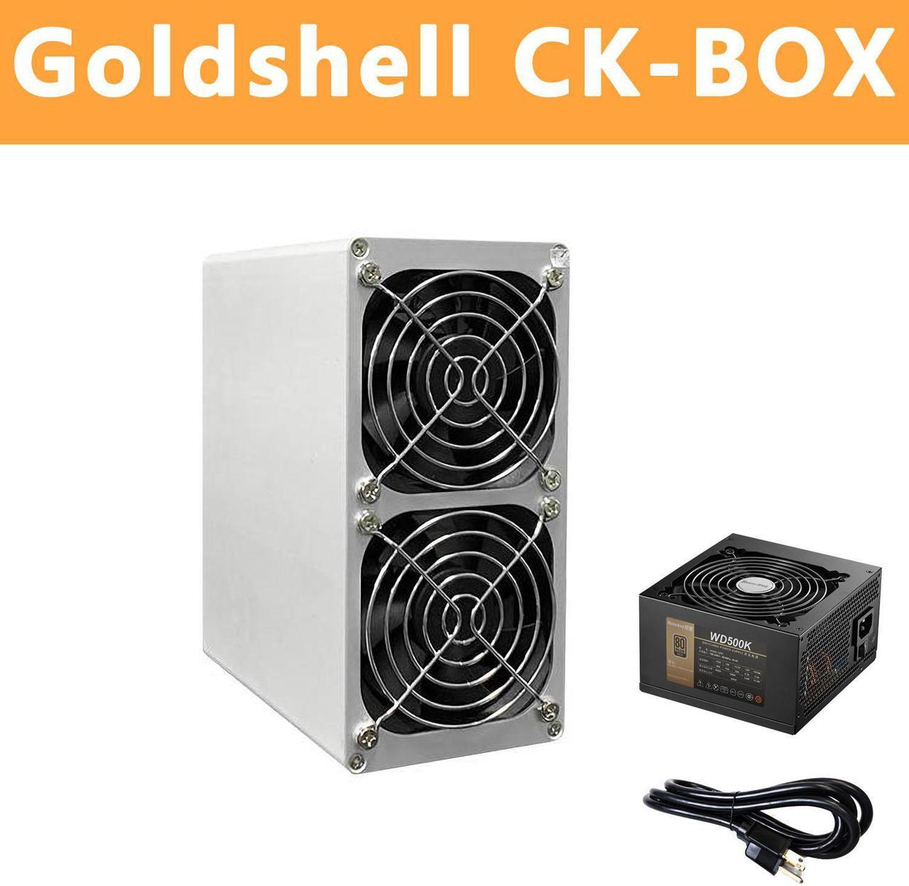 Goldshell CK-BOX Miner 1050GH/S 215W ( 500W PSU and US. Cord Included ) Nervos CKB Miner Low Noise Small Household Mining Machine Asic Miner Better than Bitmain Antminer L3 L7 S9 S11 S17 S19 T17 E9