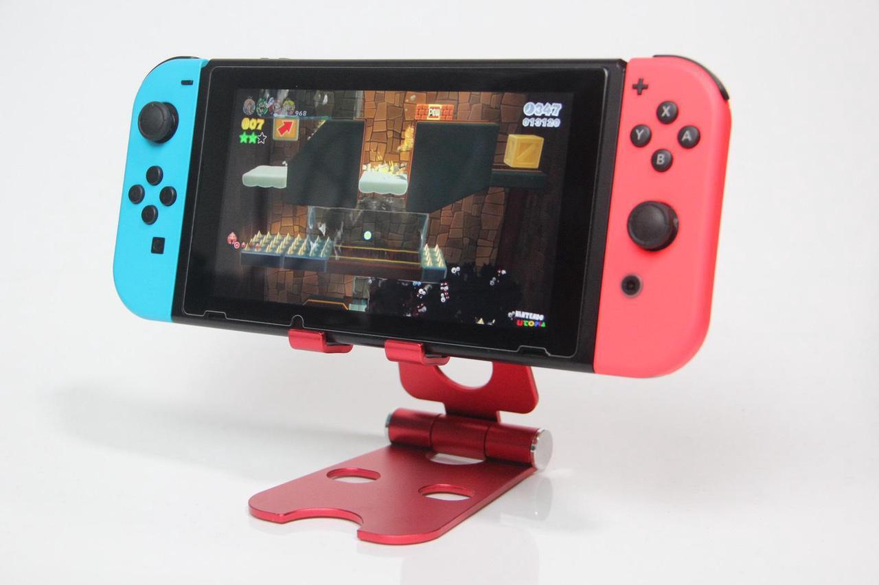 Alt view image 4 of 4 - GAME'NIR Metal Foldable Holder Stand for Nintendo Switch, Nintendo Switch OLED, Nintendo Switch lite, Tablet Stand, Mobile Phone Holder, Cell Phone Stand, iPhone, ipad, iPad Pro, Samsung note 20
