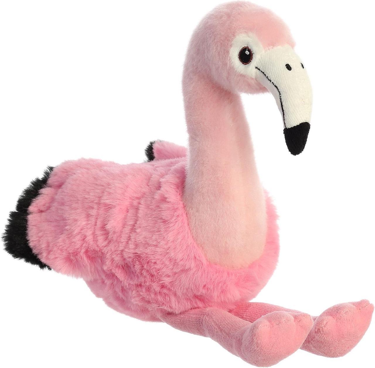 Alt view image 6 of 7 - Aurora® - Medium Pink Eco Nation - 9.5" Flamingo - Eco-Friendly Stuffed Animal