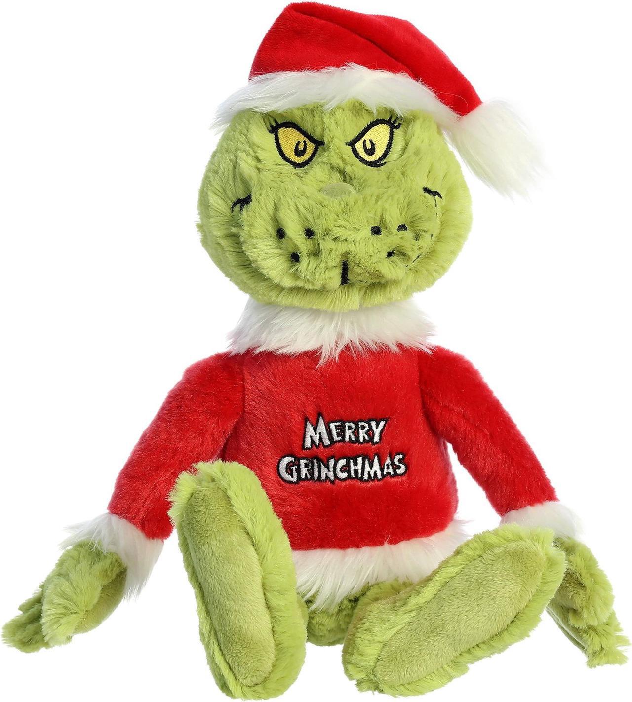 Main image of Aurora® - Large Green Dr. Seuss - 16" Merry Grinchmas Grinch - Whimsical Stuffed Animal