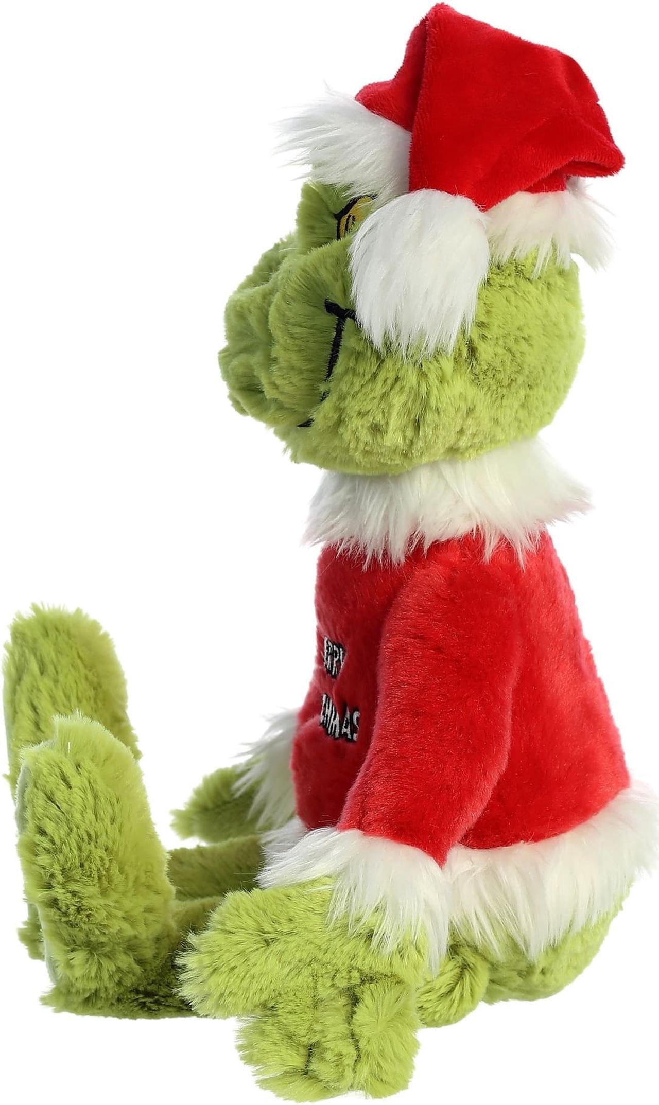 Alt view image 3 of 6 - Aurora® - Large Green Dr. Seuss - 16" Merry Grinchmas Grinch - Whimsical Stuffed Animal