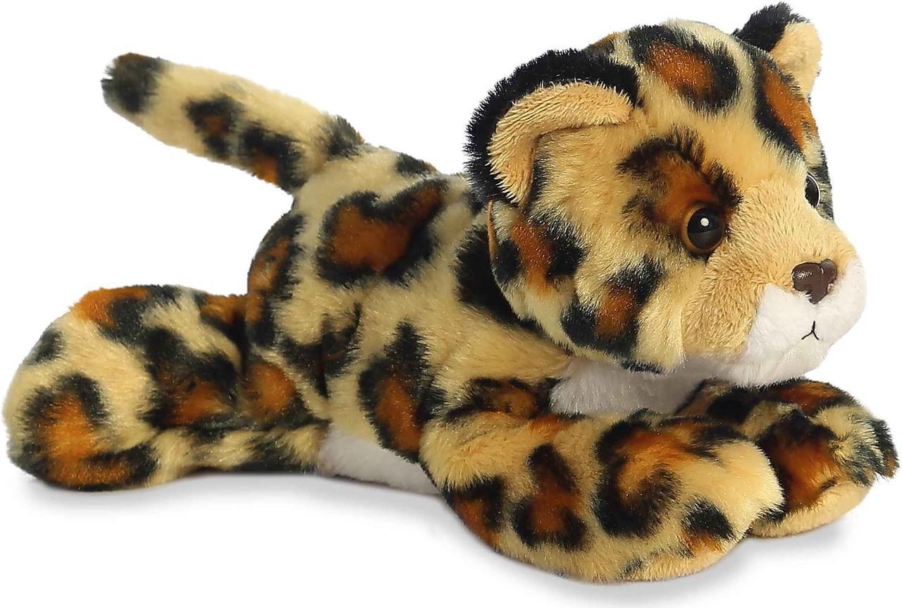 Alt view image 5 of 7 - Aurora® - Small Brown Mini Flopsie - 8" Amazon Jaguar - Adorable Stuffed Animal