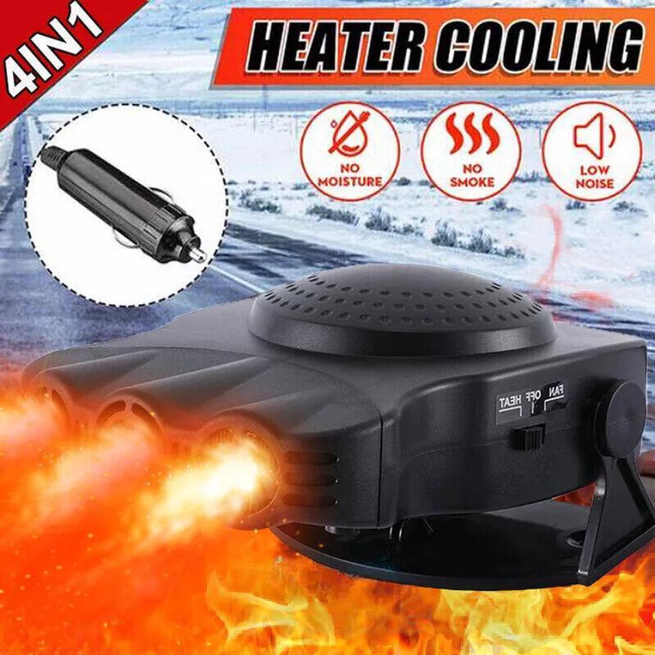 Alt view image 7 of 7 - 200W Portable Electric Car Heater 12V DC Heating Fan Defogger Defroster Demister