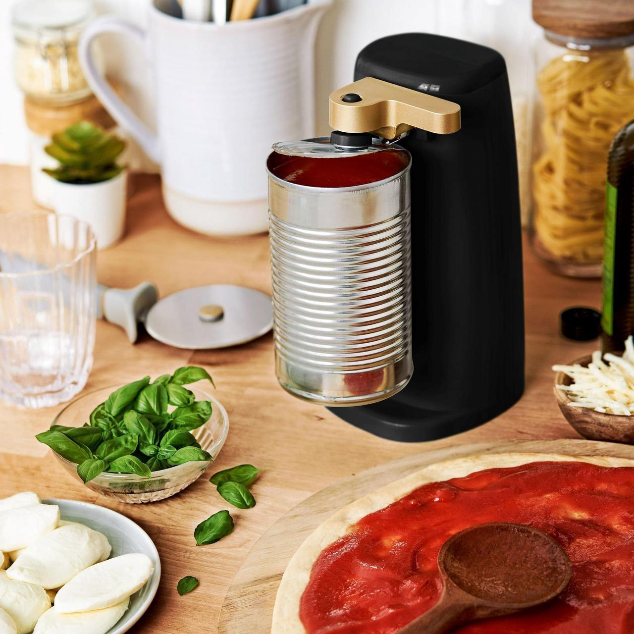 Alt view image 6 of 7 - Beautiful Easy-Prep Electric Can Opener, White Icing by Drew Barrymore Black