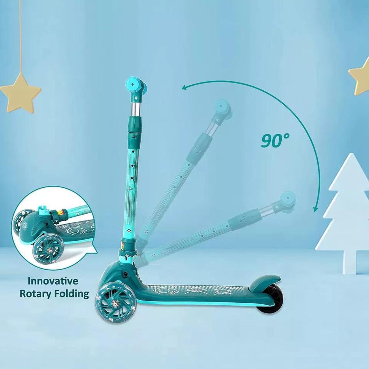 Alt view image 2 of 7 - Kids Scooter 3 Wheel Adjustable Height T-bar Glider For Toddler Kids Aged 3-10