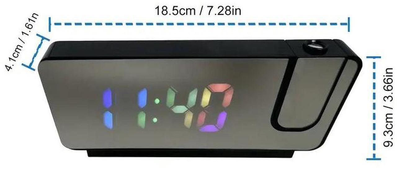 Alt view image 5 of 7 - 4K HD Clock Camera with Wi-Fi, Motion Detection & Remote Viewing - Colorful Time Display, Projection Feature, SD/Cloud Storage Options for Home & Office Security