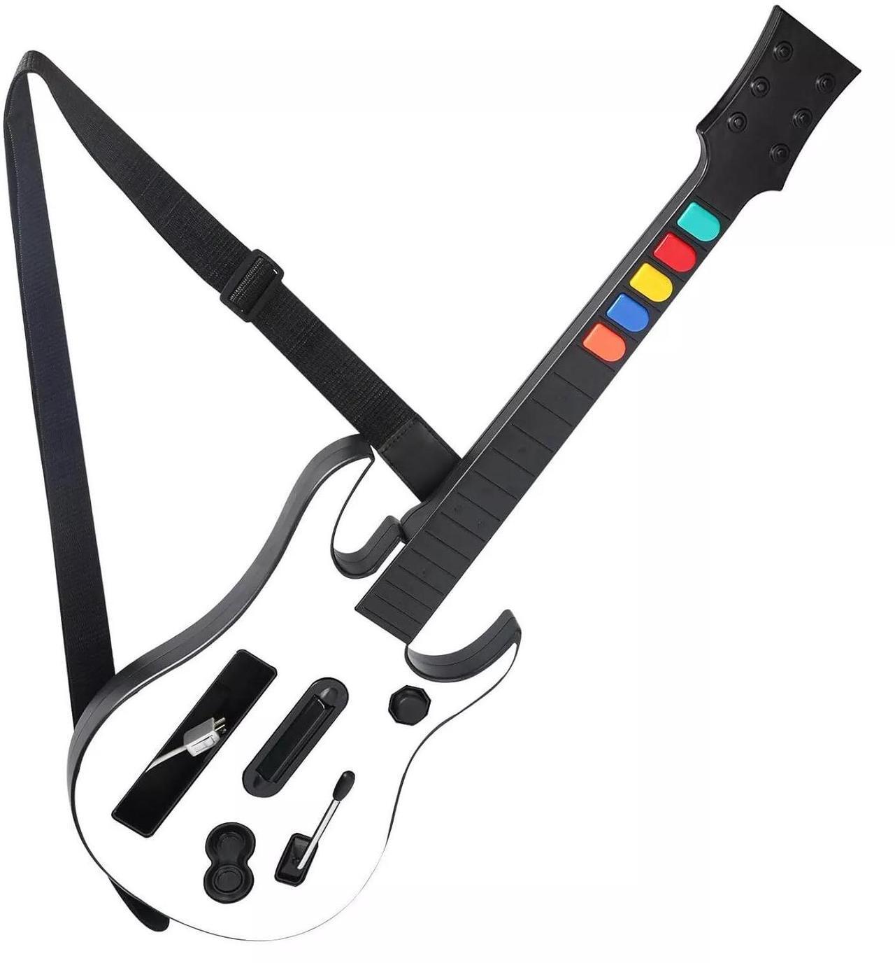 Alt view image 2 of 7 - DOYO Wireless Guitar Controller Guitar Hero Rock Band Games for Nintendo Wii