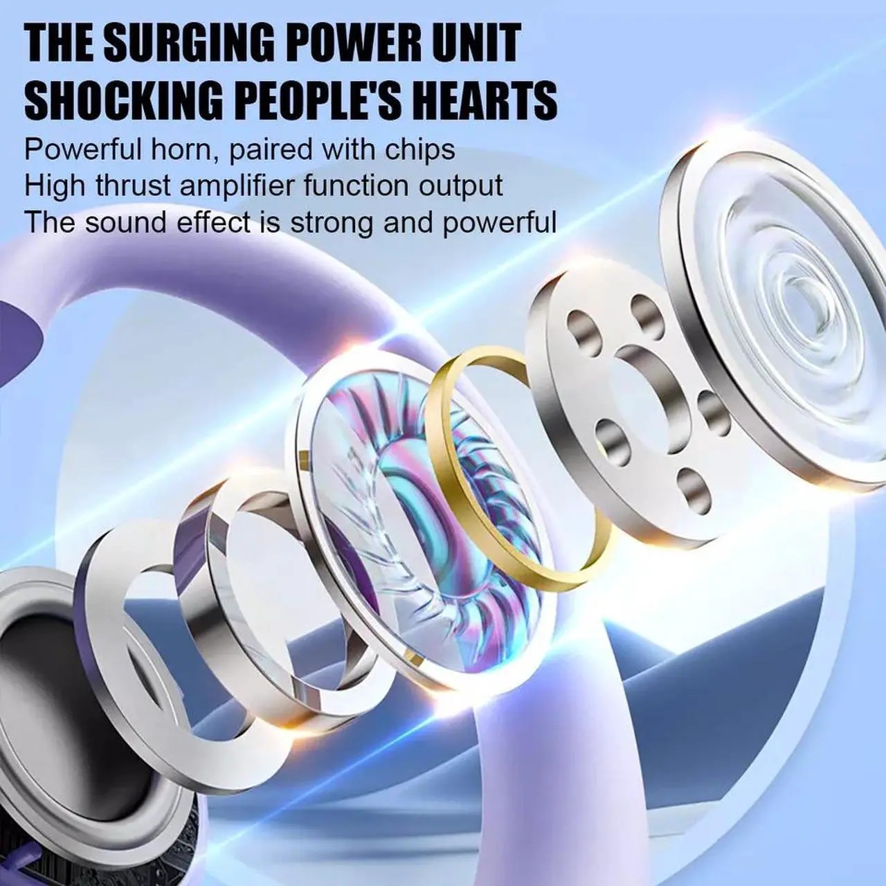 Alt view image 5 of 6 - NEW TWS Bluetooth 5.3 Earphones Earbuds Headsets Earhooks Sports Call Hands-free