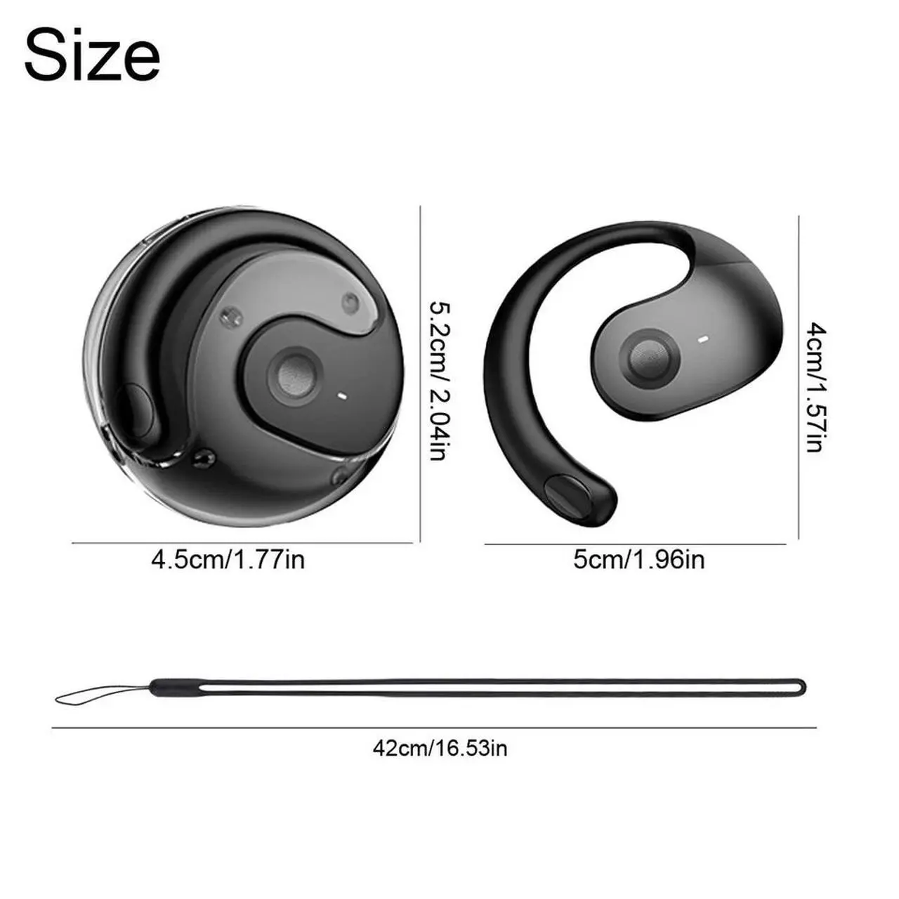 Alt view image 2 of 6 - NEW TWS Bluetooth 5.3 Earphones Earbuds Headsets Earhooks Sports Call Hands-free