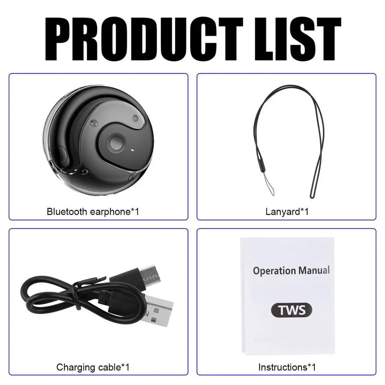 Alt view image 6 of 6 - NEW TWS Bluetooth 5.3 Earphones Earbuds Headsets Earhooks Sports Call Hands-free