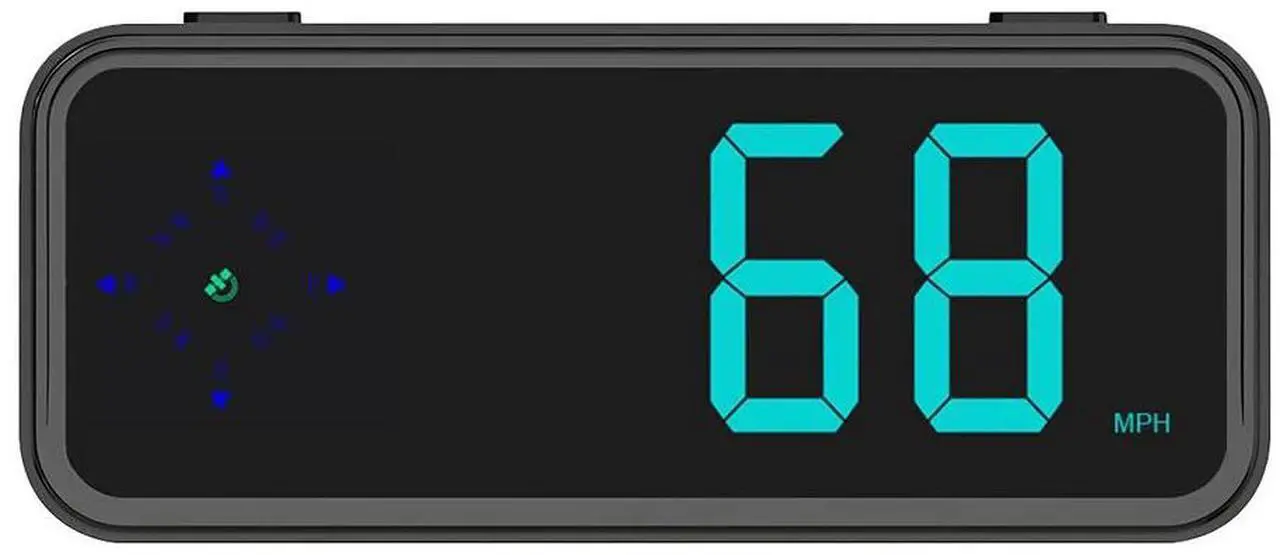 Alt view image 2 of 7 - Mini Speedometer GPS Car HUD Head Up Display LED Digital MPH/KMH Universal 2024