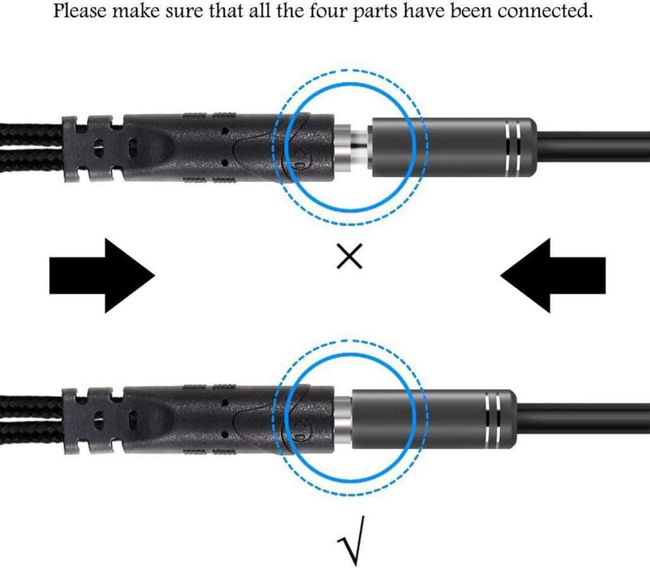 Alt view image 6 of 6 - Headset and Microphone Splitter Cable for PC 3.5mm Jack Headphones Audio Adapter Convertors 3.5mm Female to 2 Dual 3.5mm Male for Computer Simultaneously Y Splitter