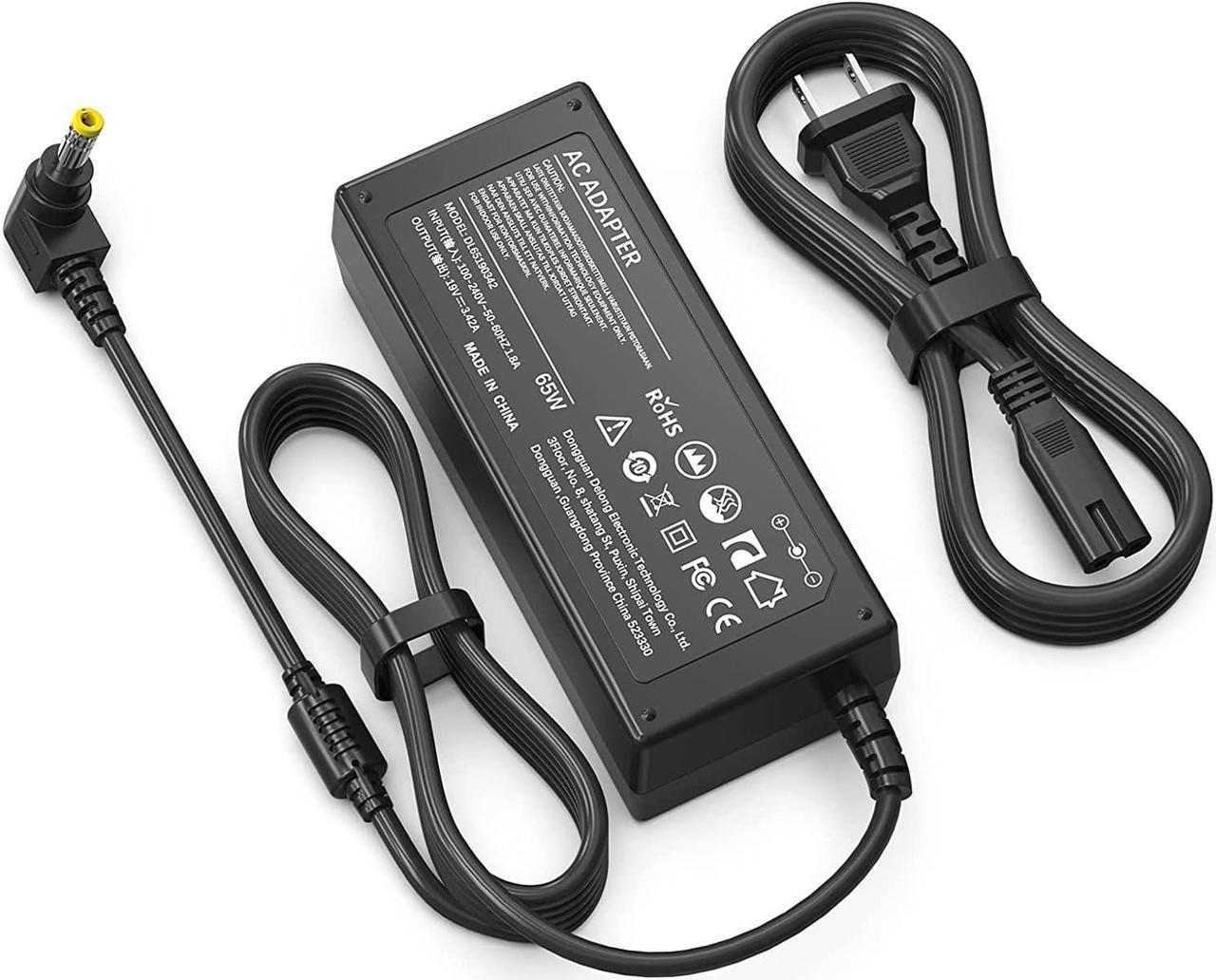 19v 3.42A 65W Laptop Charger AC Adapter for Toshiba Satellite C55 B5201 C655 C850 C50 L755 C855D L655 S5150 L745 P50 C55D S55 Portege Z30 Z930 Z830 Satellite Radius 11 14 15 AC DC Power Supply Cord