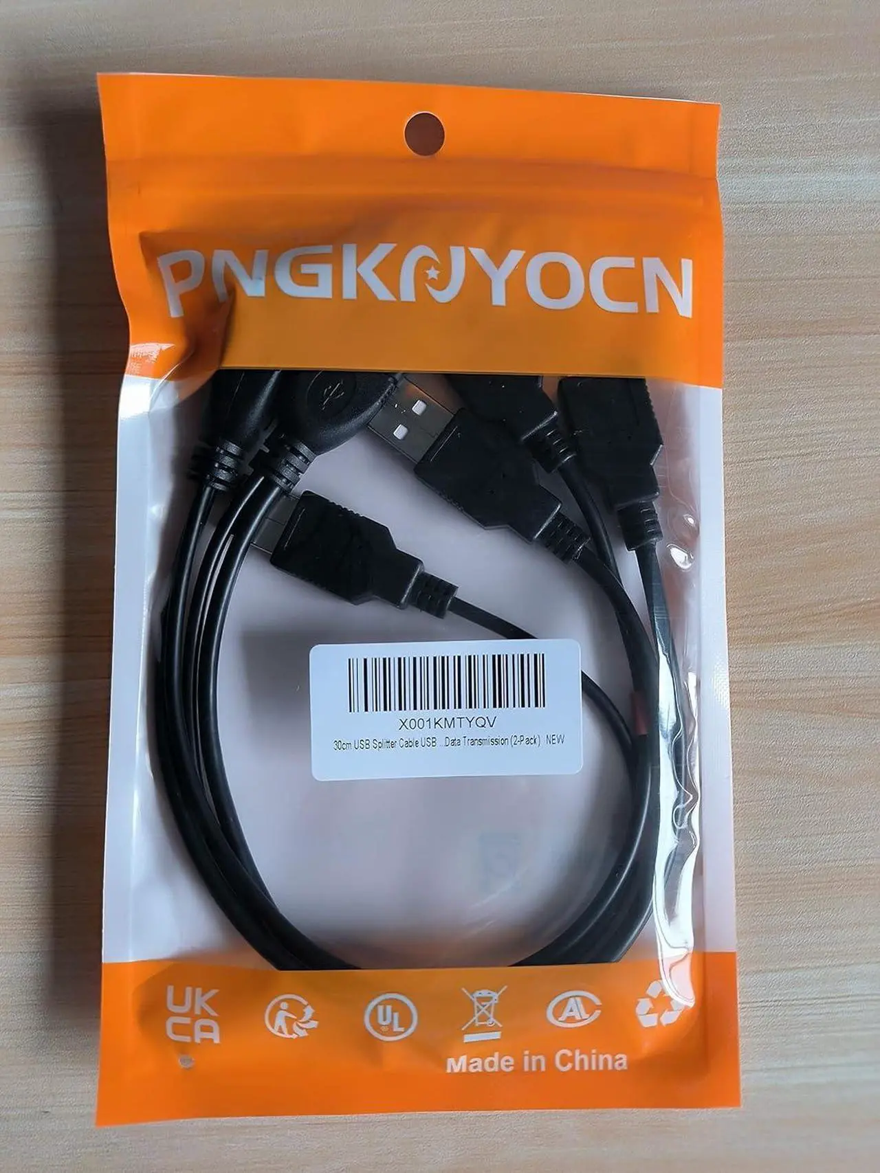 Alt view image 7 of 7 - YOUCHENG 30cm USB 2.0A Female to Dual A Male Y Hub Adapter Cable for Computers and Mobile Phones - Data Transmission on One Port (2-Pack)