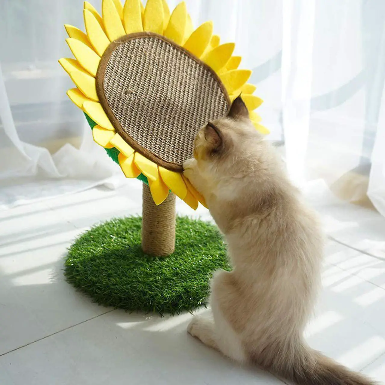 Main image of Lovely Caves Sunflower Scratching Post