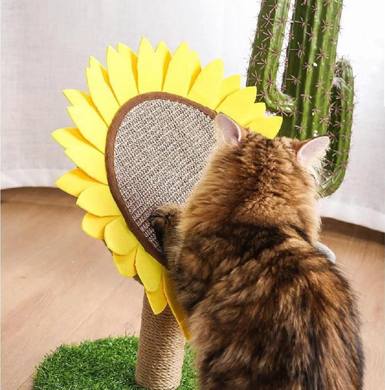 Alt view image 5 of 6 - Lovely Caves Sunflower Scratching Post